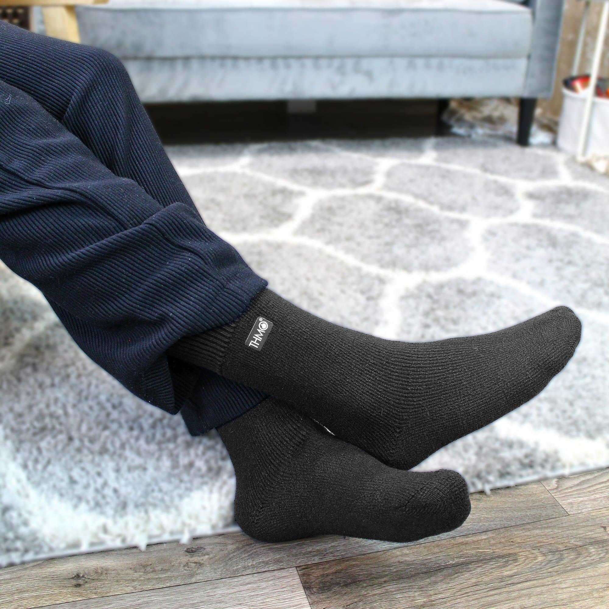THMO - 6 paires de chaussettes thermiques douces et respirantes pour homme 3/6
