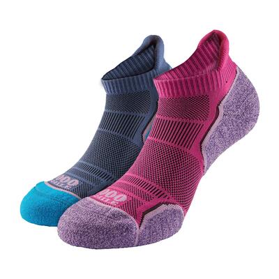 Set van 2 dames hardloopsokken - enkellaags damessokken - twinpack