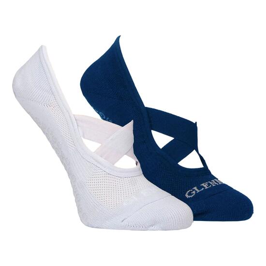 Glenmuir - 2er Pack Damen Yoga Liner Socken Low Cut Pilates Gym