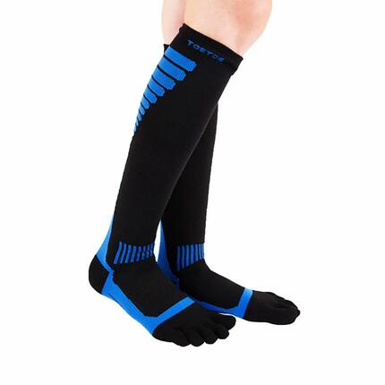 Kompressions Kniestrümpfe - Unisex 1 Packung Sport Zehensocken