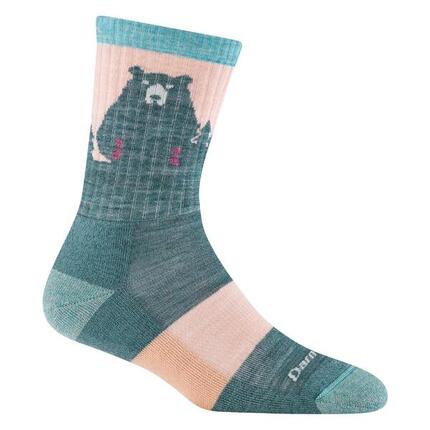 Darn Tough - Damen Merino Wandersocken Bären-Motiv Gemusterte Trekking-Socken