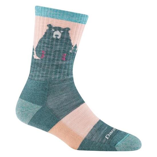 Darn Tough - Damen Merino Wandersocken Bären-Motiv Gemusterte Trekking-Socken