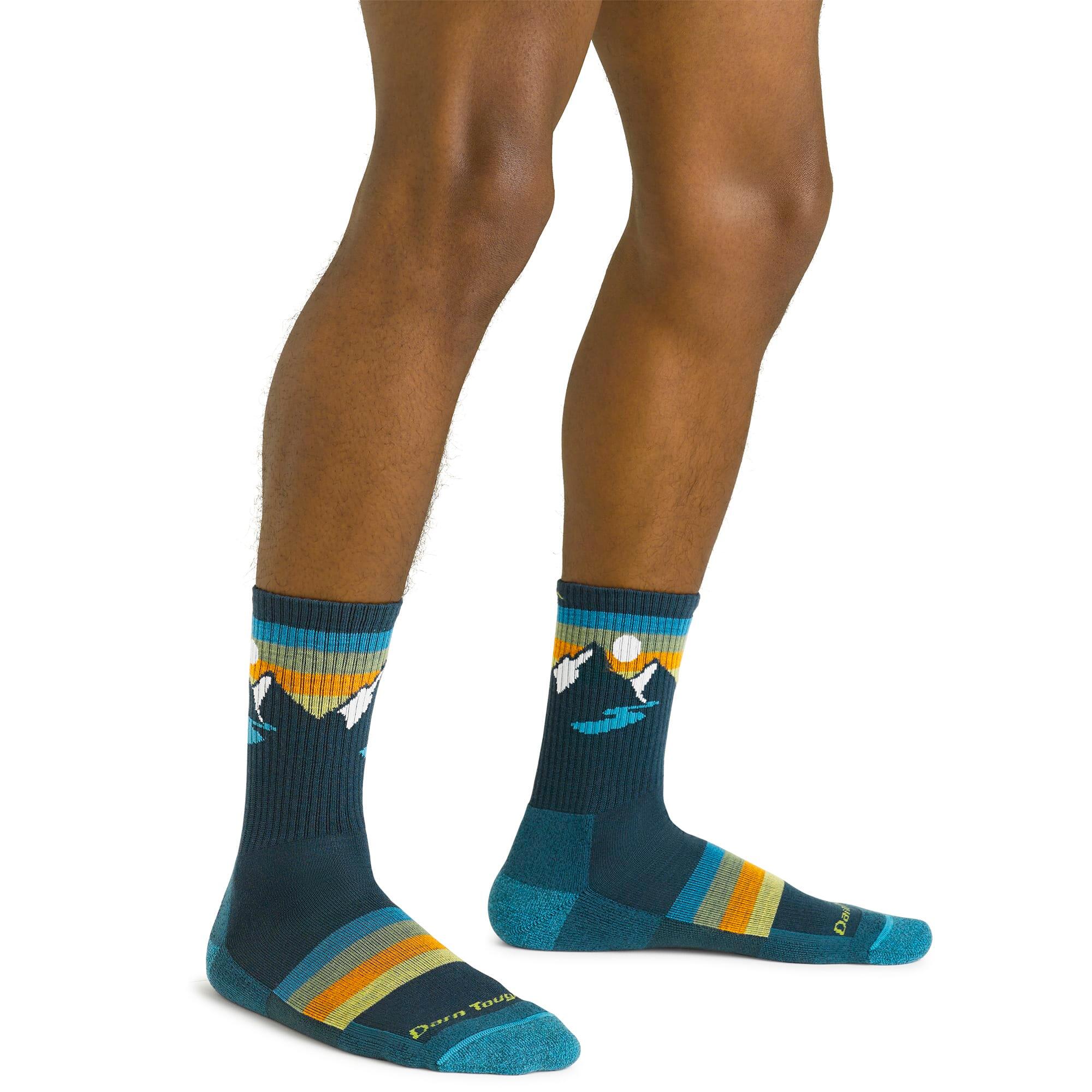 Darn Tough - Herren Merino Wandersocken Gemustert Micro Crew - Trekking-Socken 3/6
