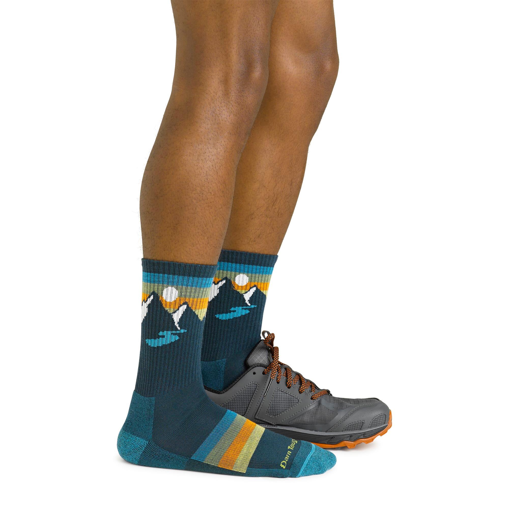 Darn Tough - Herren Merino Wandersocken Gemustert Micro Crew - Trekking-Socken 2/6