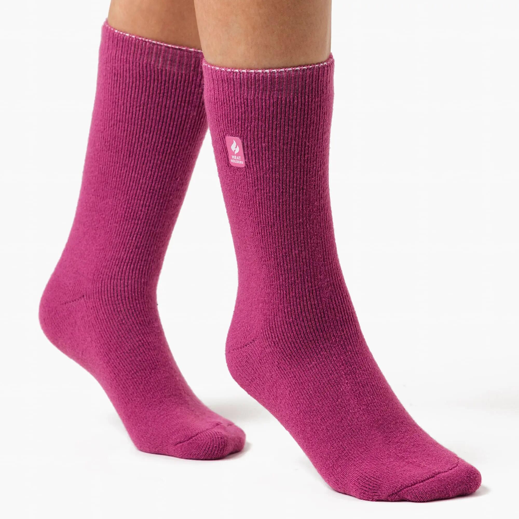 4 Pairs Ladies Ultra Lite Extra Thin 1.0 TOG Casual Thermal Socks 4/6