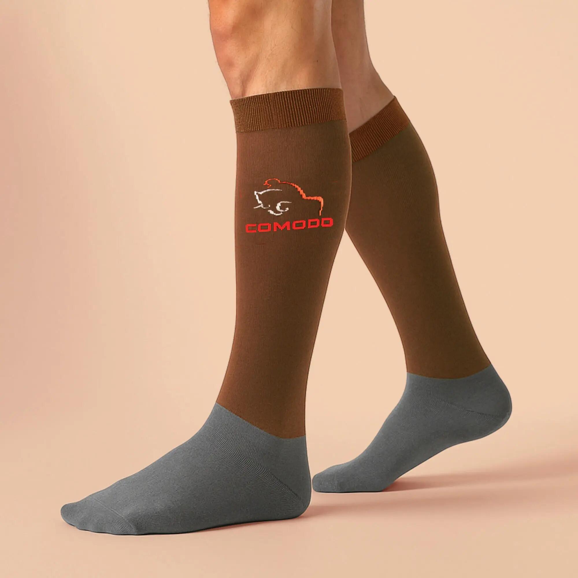 1 Pack Ladies Microfibre Knee High Horse Riding Equestrian Socks 3/4
