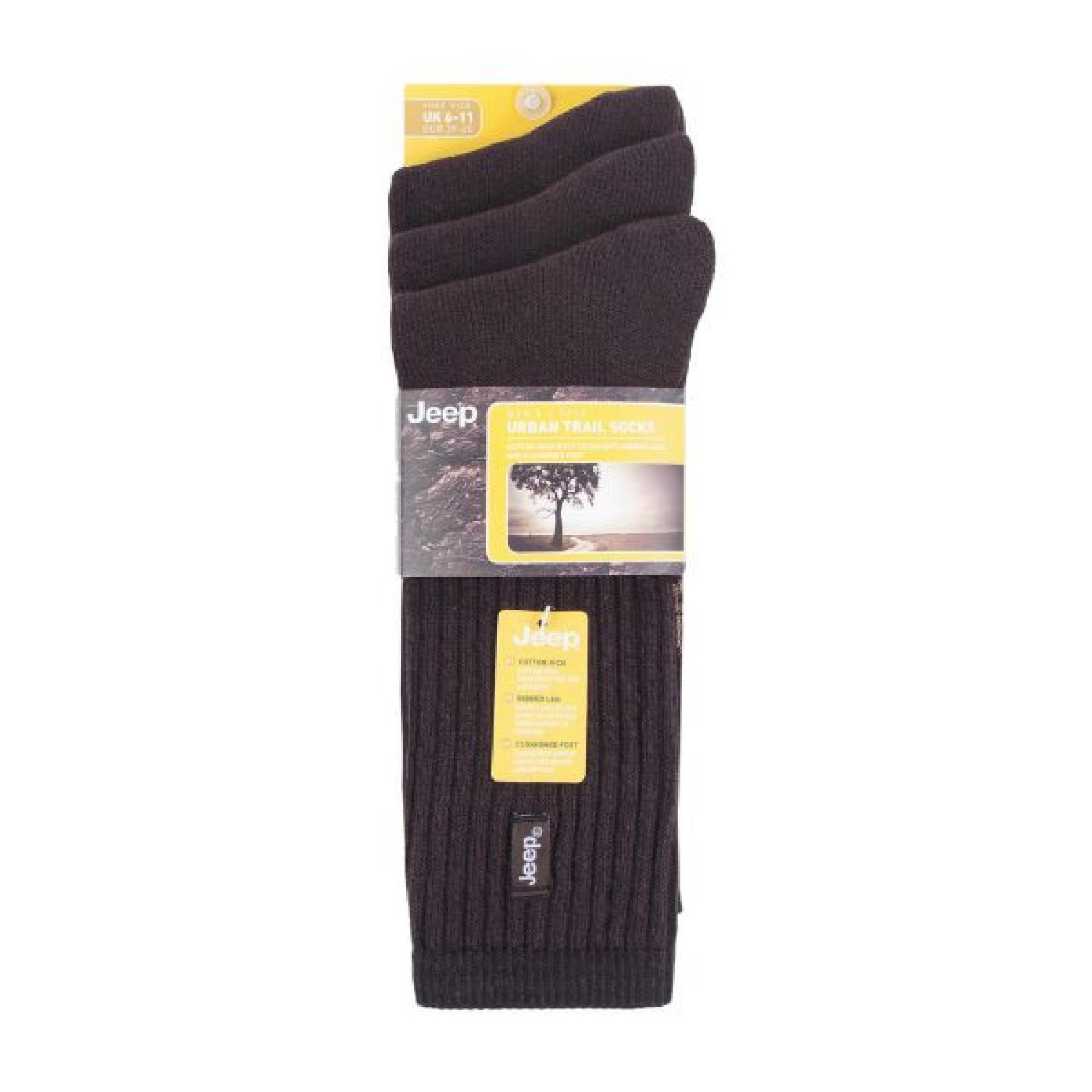 JEEP - 3er Pack Herren Baumwolle Outdoor Wandersocken Gepolstert Antiblasen 2/5