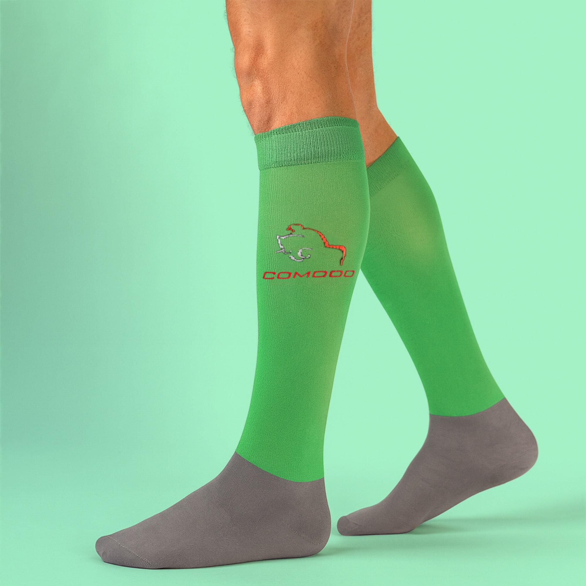 Comodo - Damen Kniehohe Reitpferde Socken | Pferdesport Socken zum Reiten 3/4