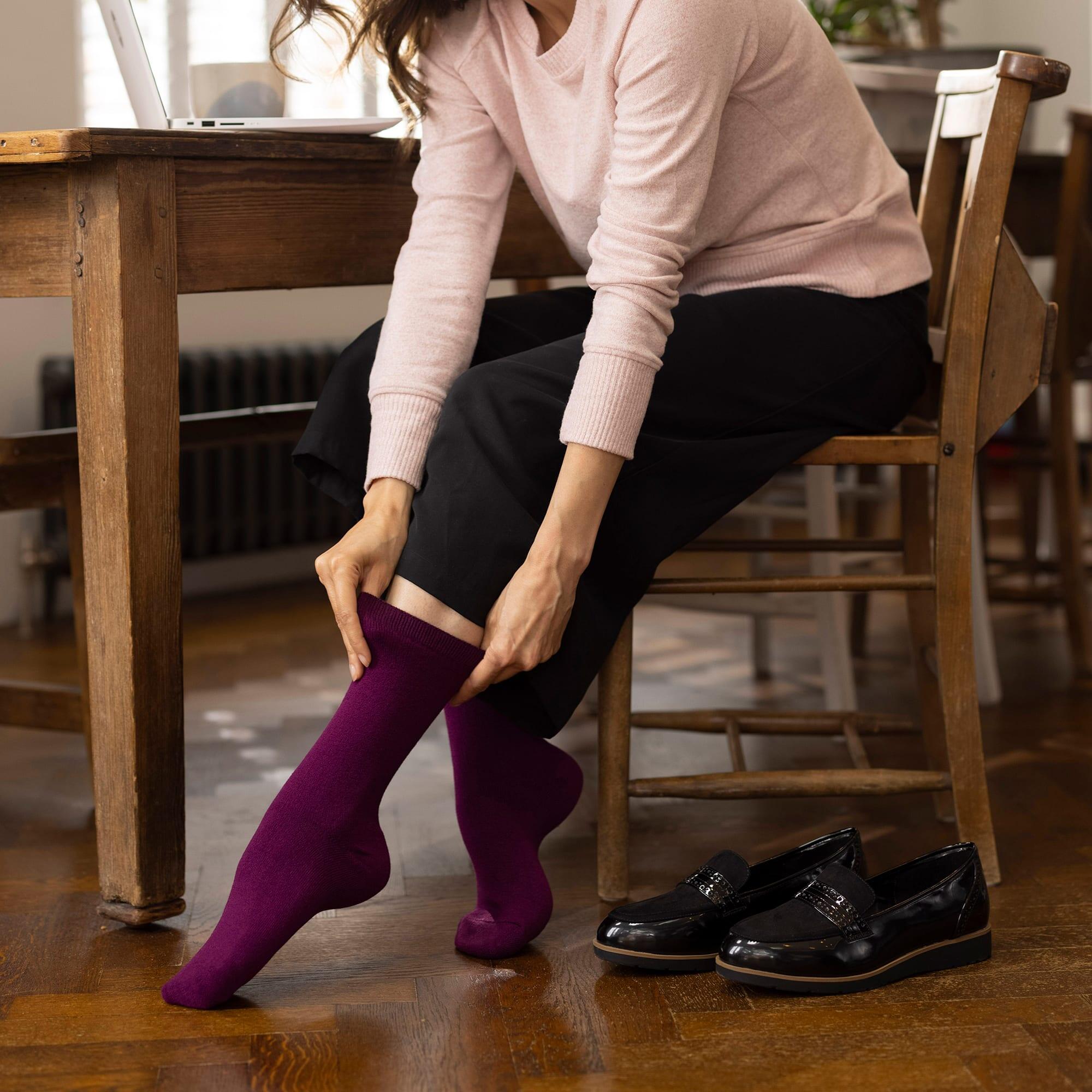 Ladies Ultra Lite Extra Thin 1.0 TOG Thermal Socks 5/6