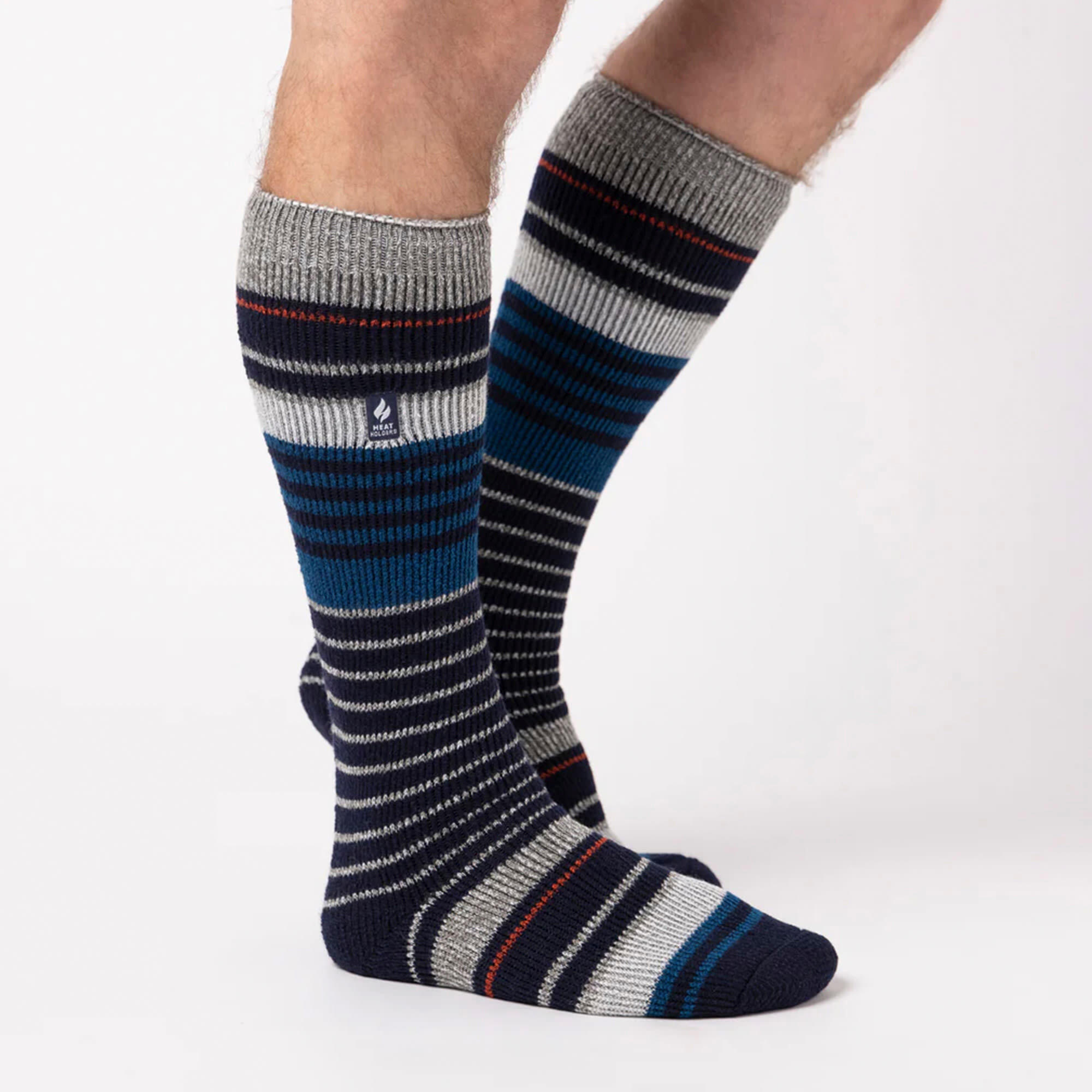 Herren--Ski-Socken mit Muster 3/4