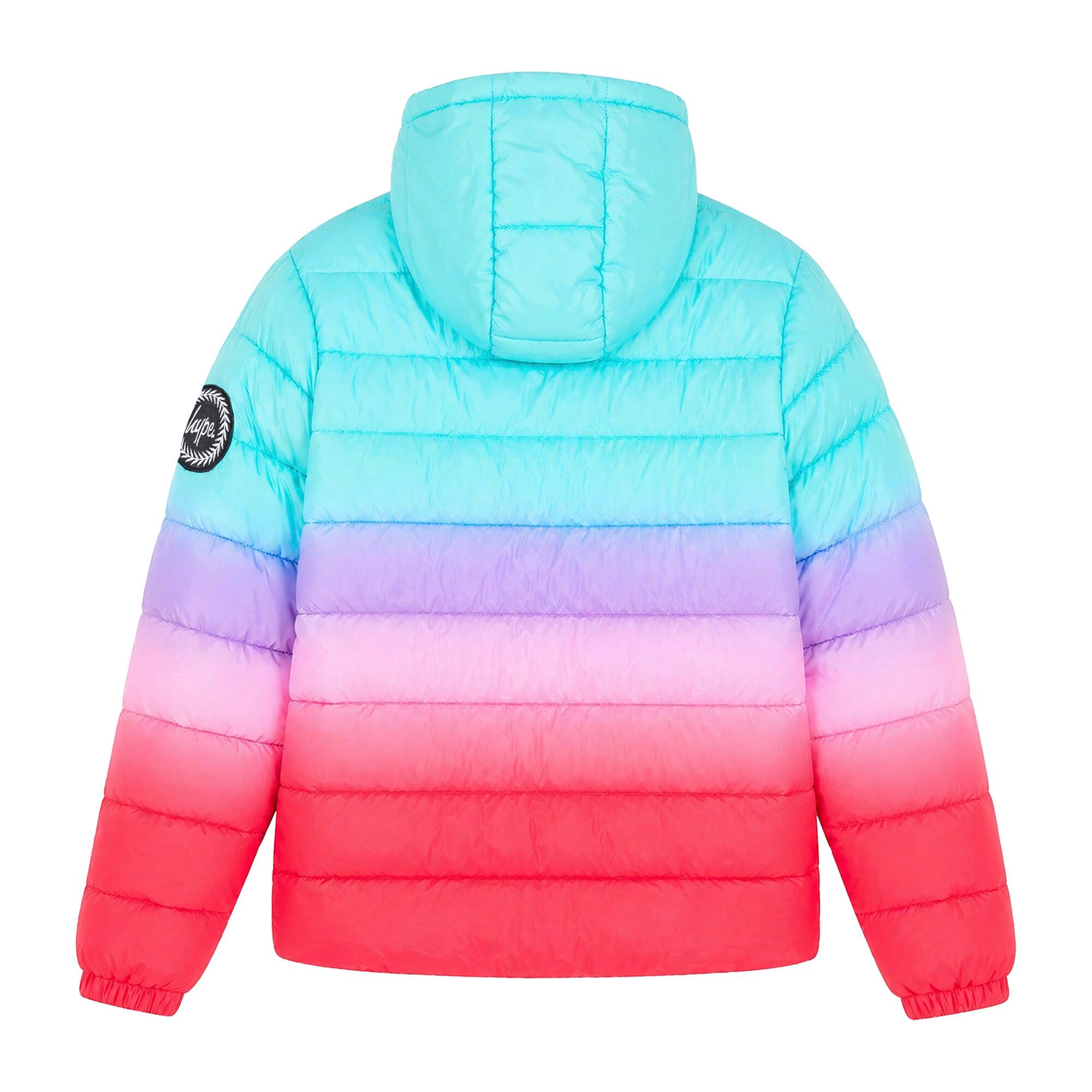 HYPE - Mädchen Steppjacke Pink Kapuze Warm Gepolstert Winterjacke 2/5