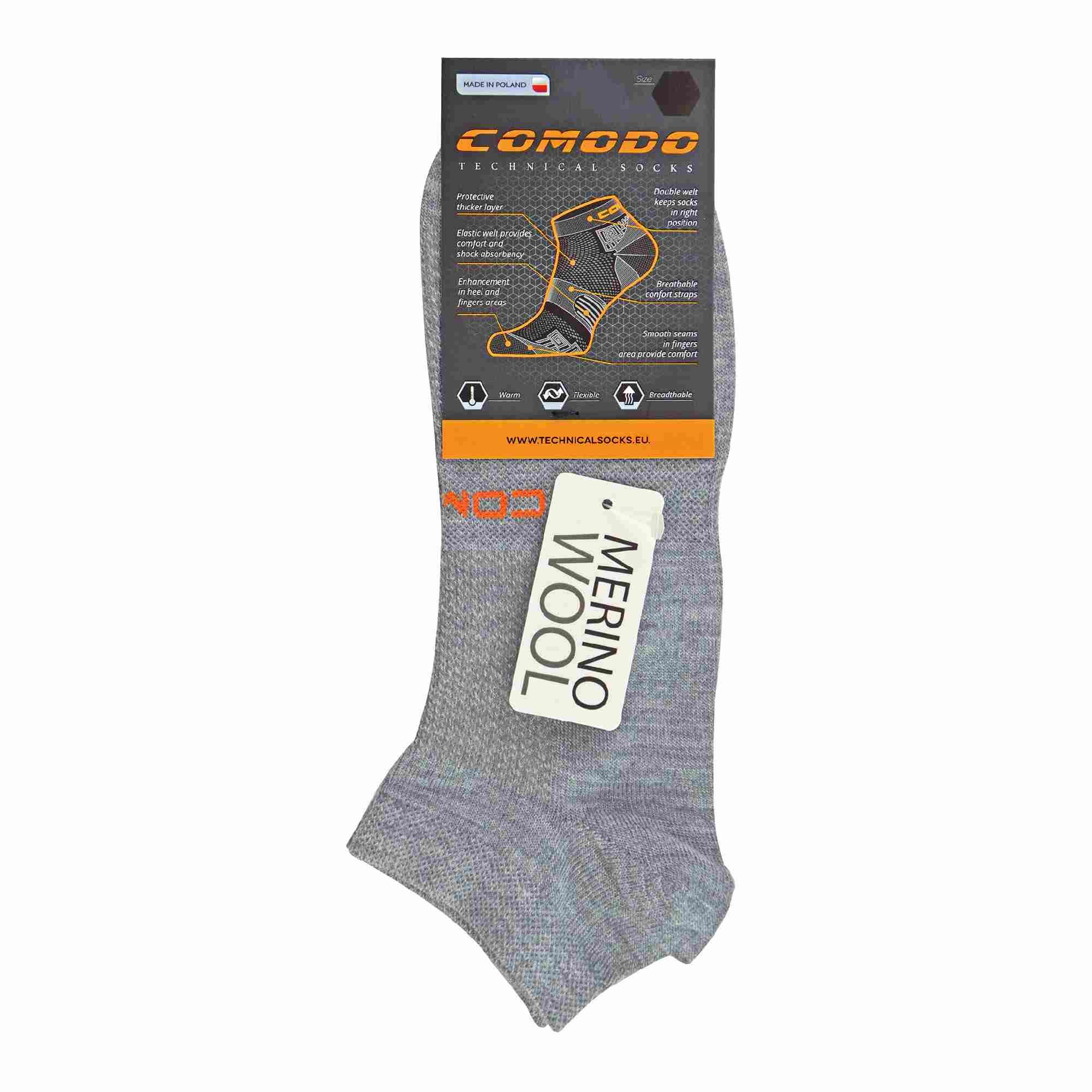 Laufsocken Merinowolle | Stiefelsocken Sportsocken Kurz für Sommer | Comodo 2/6