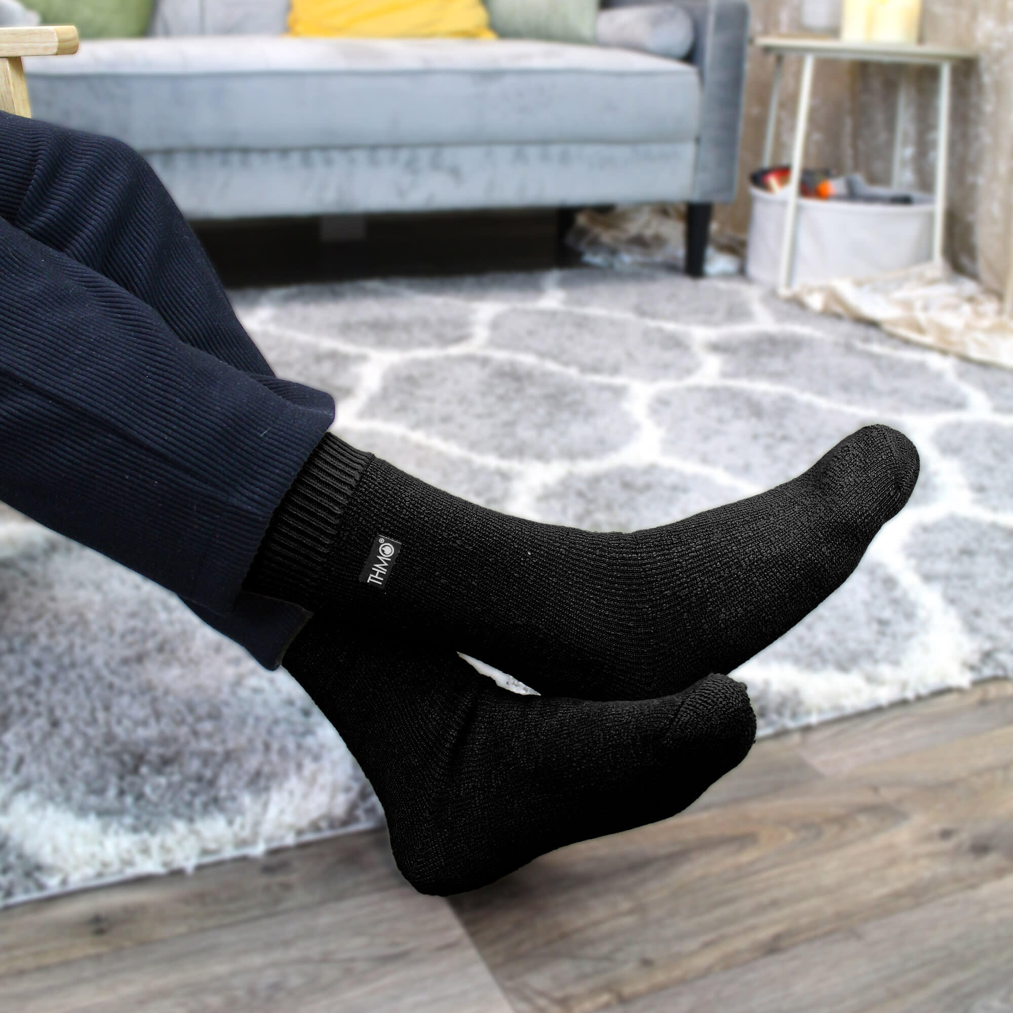 THMO - 6 paires de chaussettes thermiques douces et respirantes pour homme 4/6
