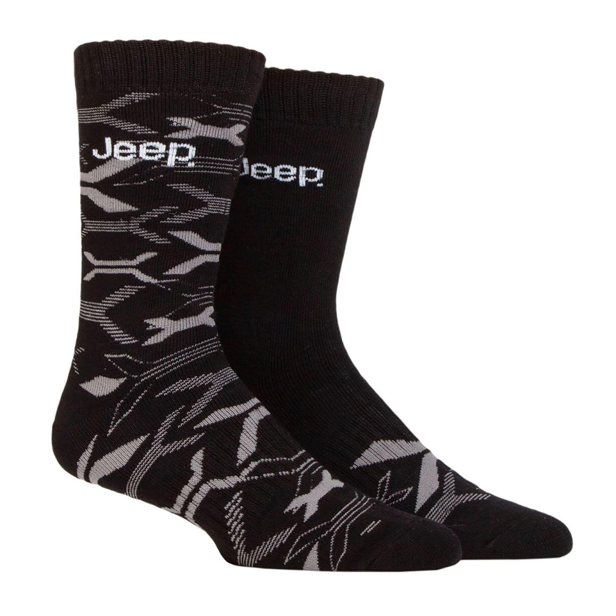 Jeep Herren Bambus Wandersocken atmungsaktiv gepolstert Stiefelsocken - 2 Paare 3/4