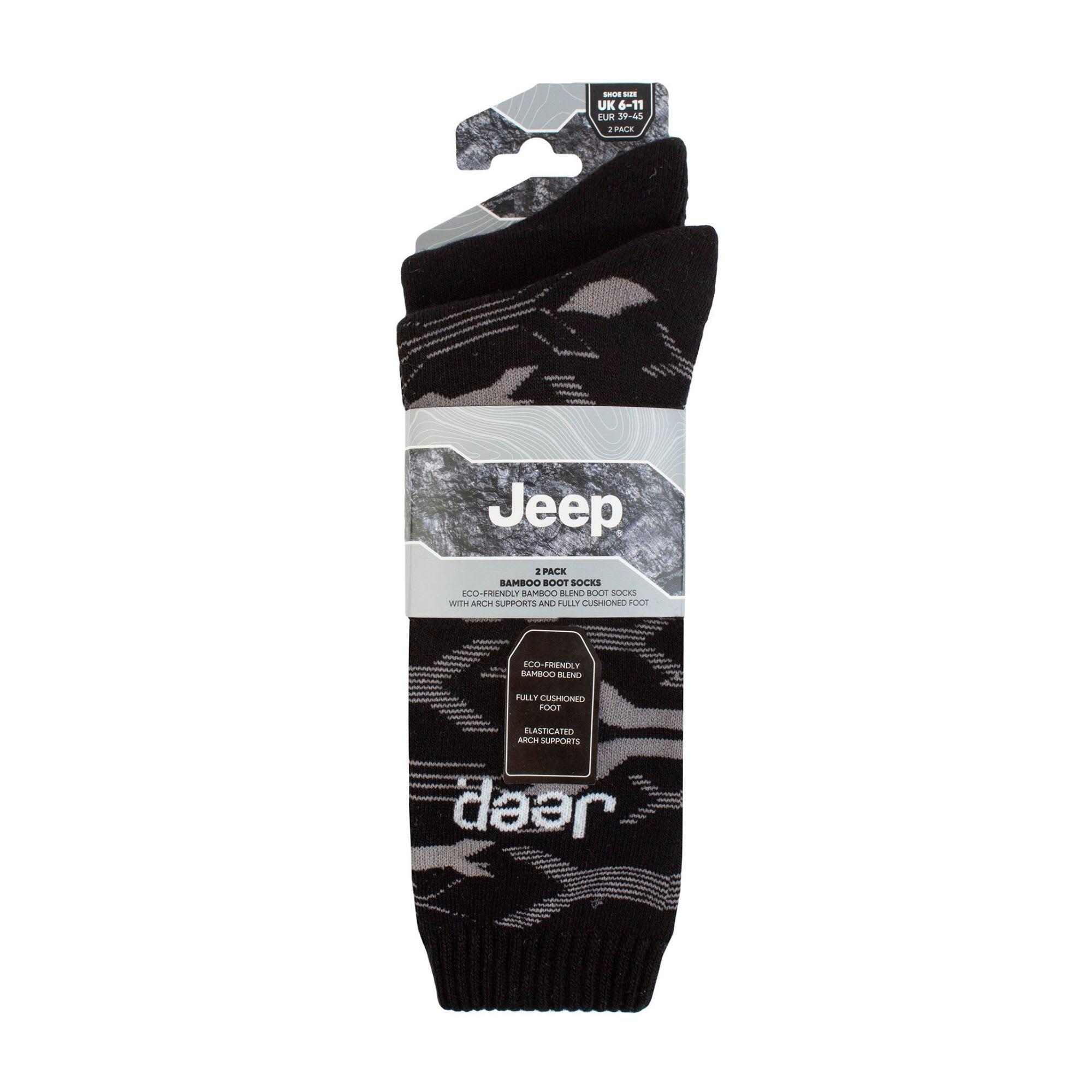 Jeep Herren Bambus Wandersocken atmungsaktiv gepolstert Stiefelsocken - 2 Paare 2/4