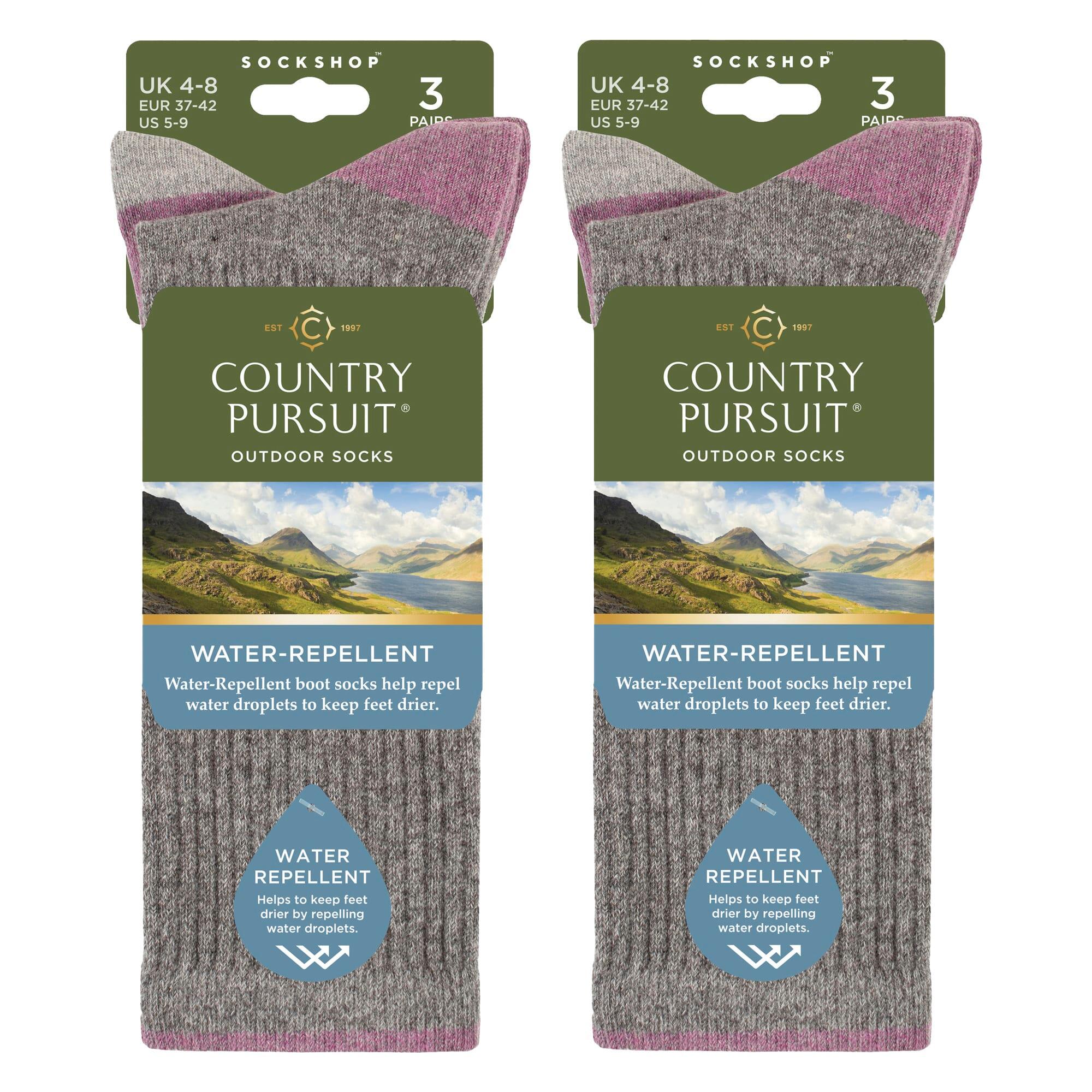 Country Pursuit - 6 Paires de Chaussettes Femme Imperméables Rembourrées Douces 2/5