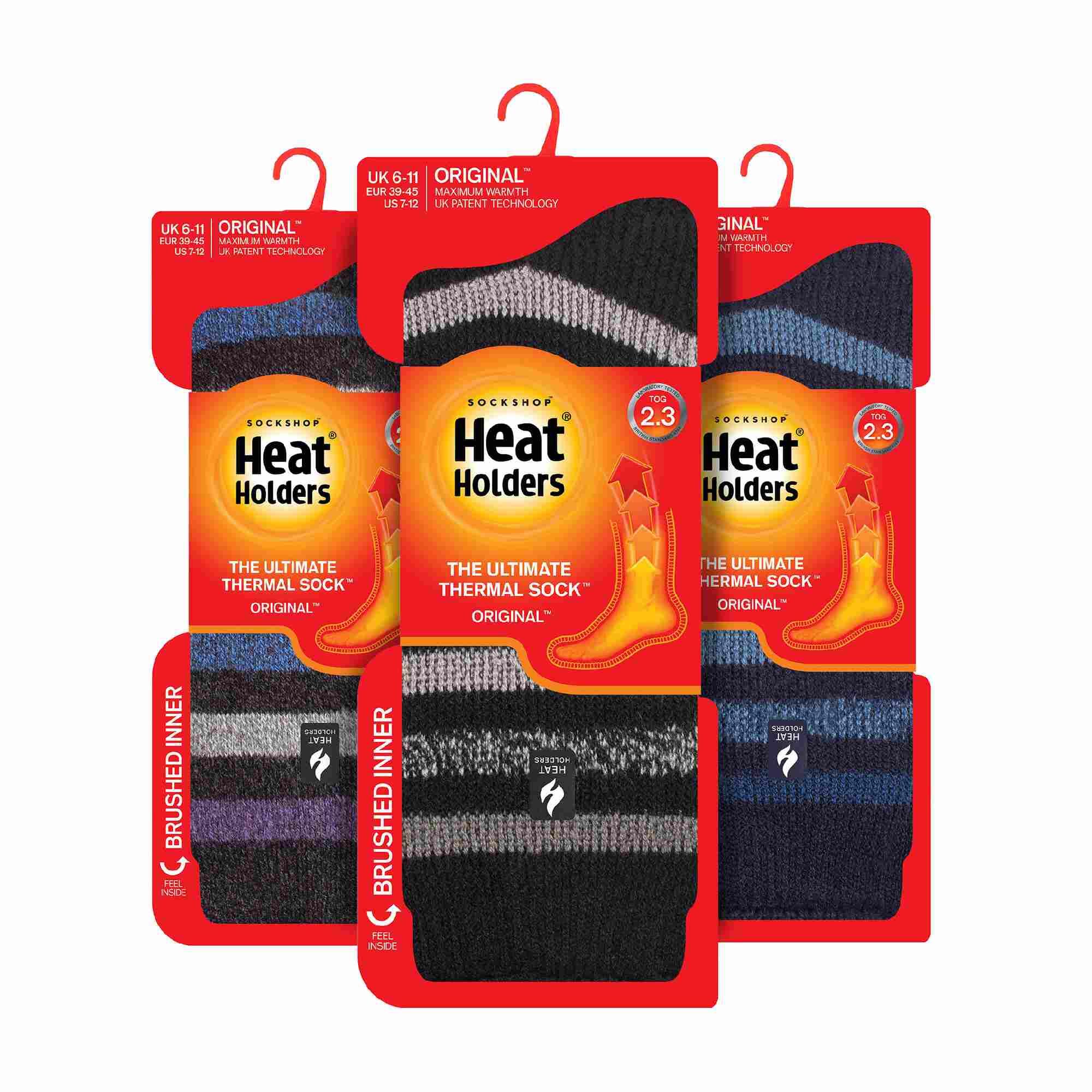3 Pack Mens Insulated Thermal Socks for Winter 2/6