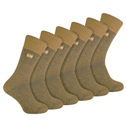 THMO - 6 paires de chaussettes thermiques douces et respirantes pour homme