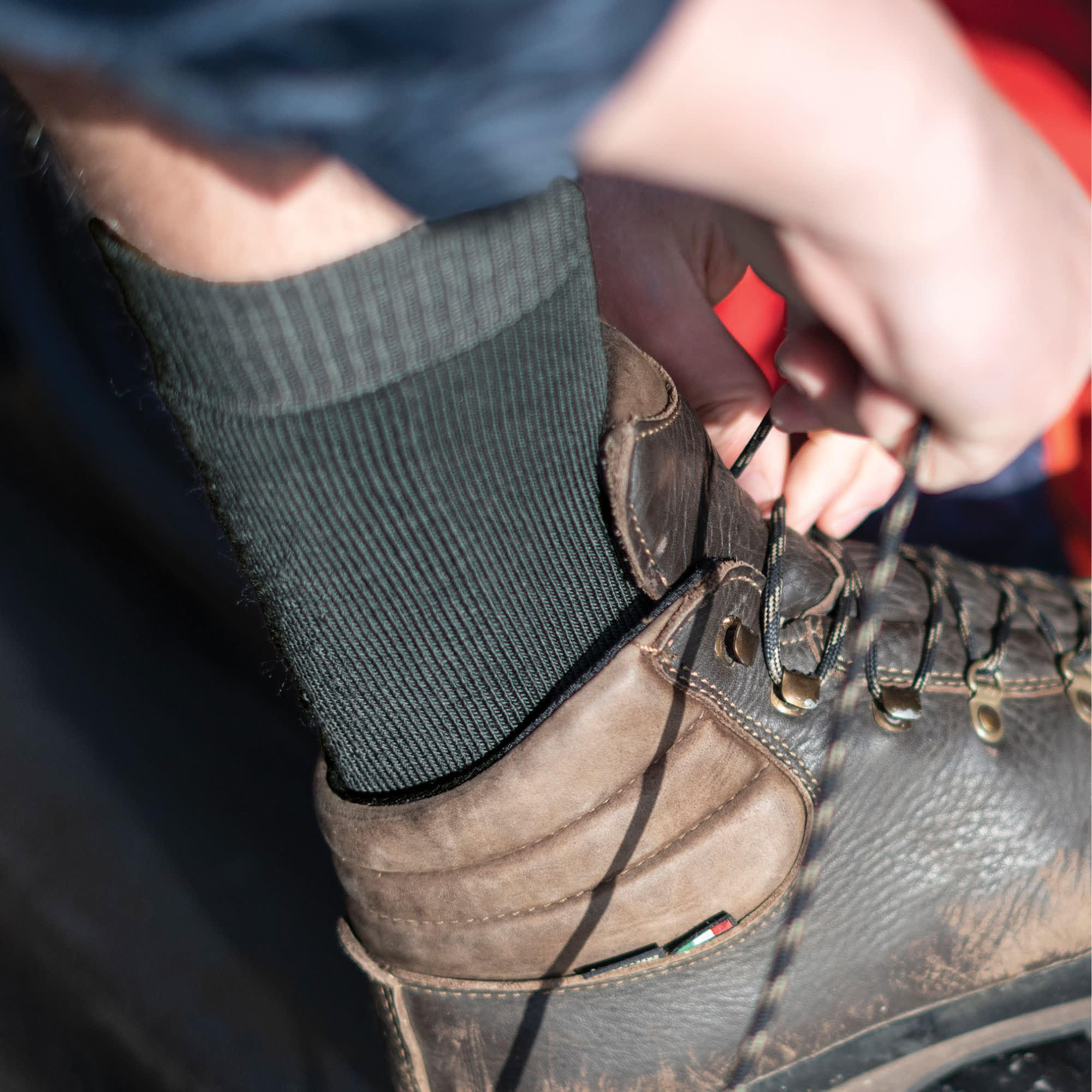 Mens Hiking Lightweight Merino Wool Performance Boot Socks 5/7