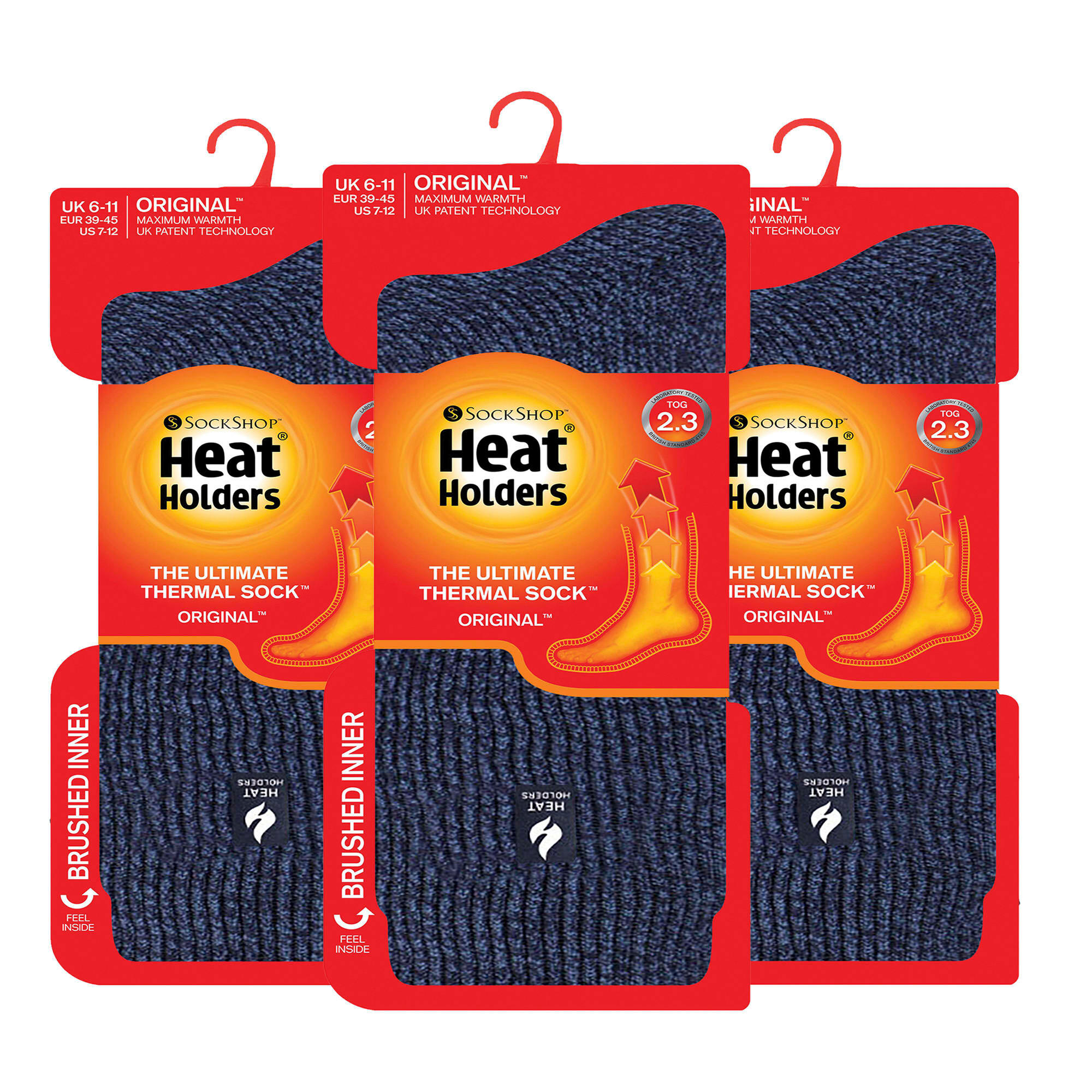 3 Pairs Mens Original Thick Winter Thermal Socks for Cold Weather 2/6