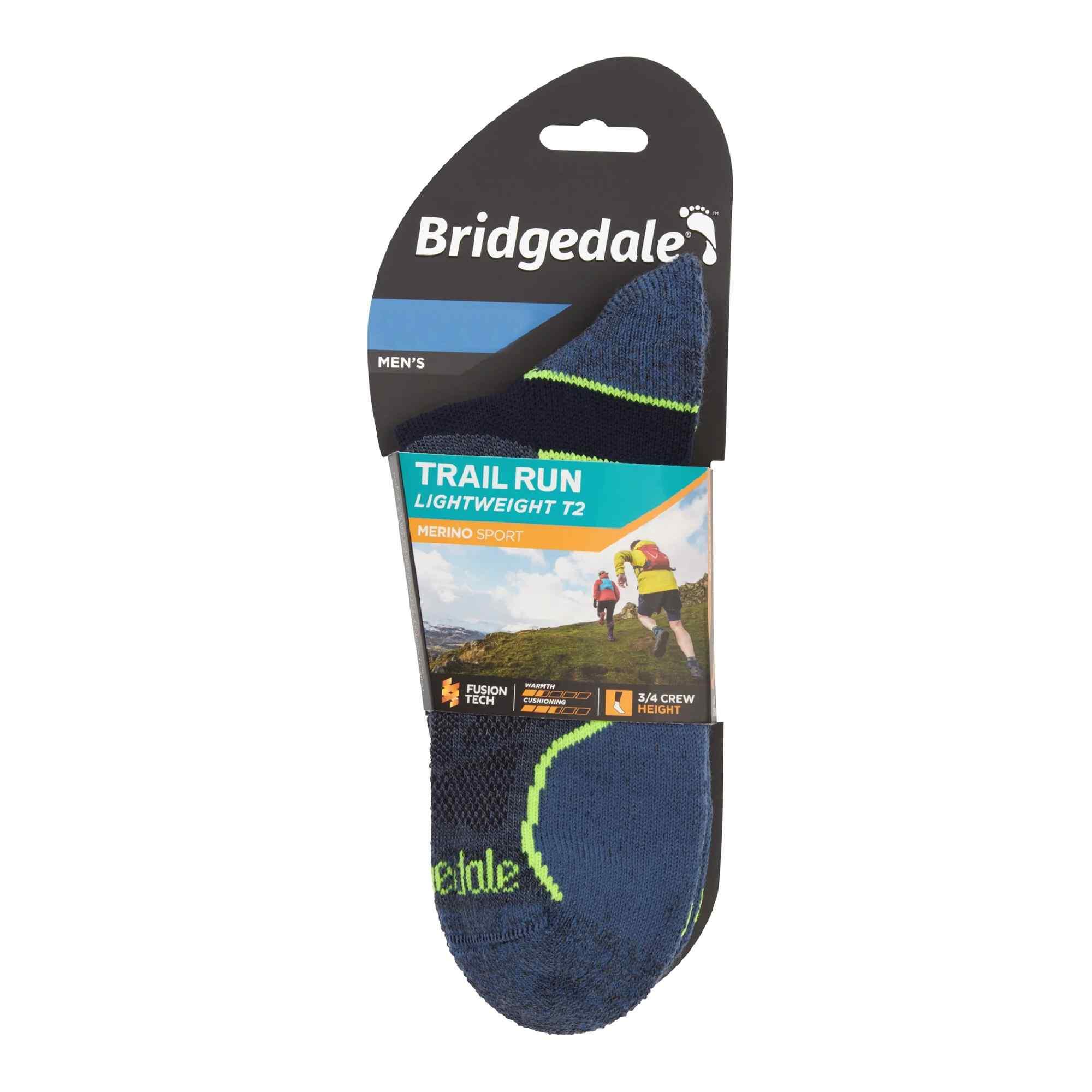 Bridgedale - Chaussettes de course légères T2 Merino 3/4 pour hommes 2/7