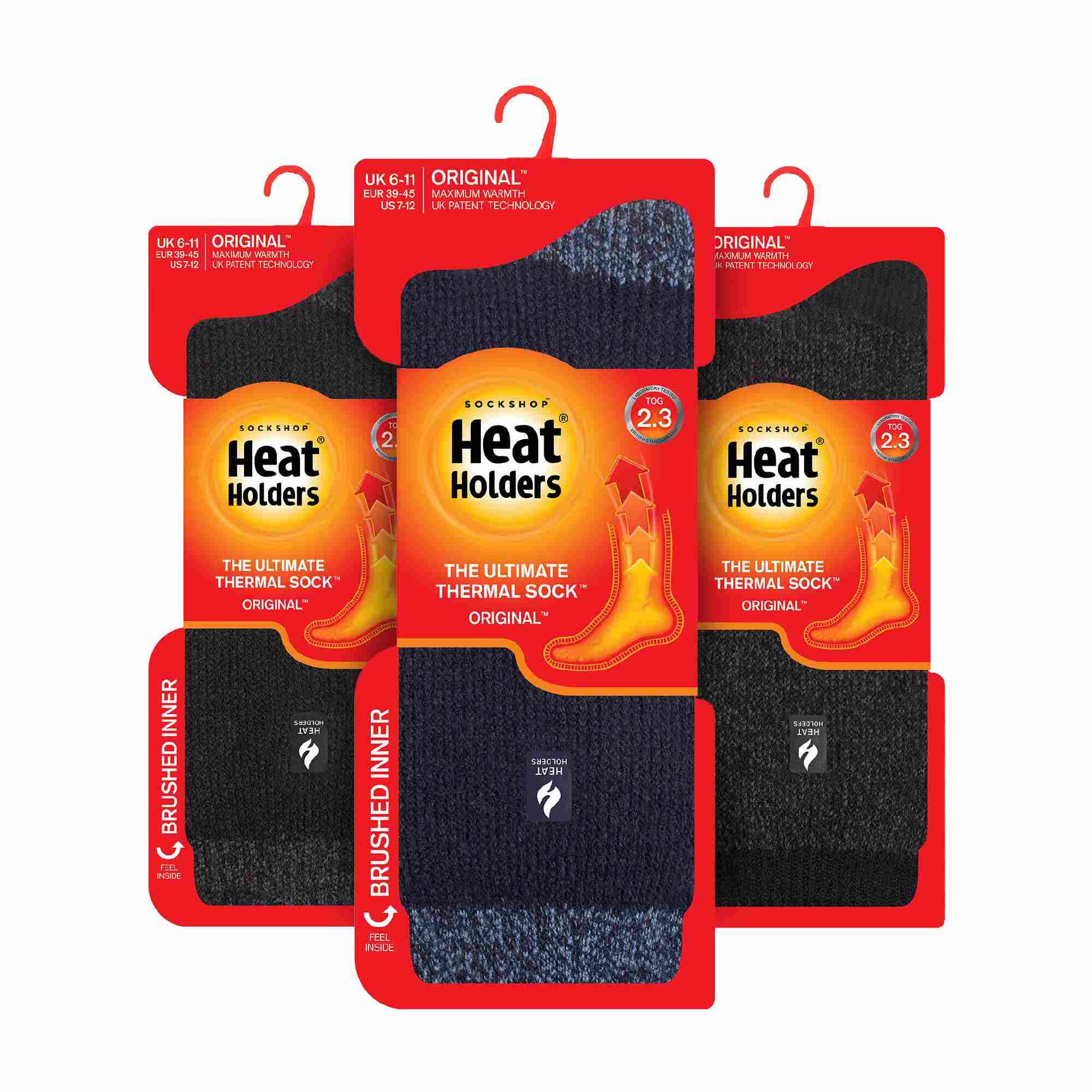3 Pack Mens Insulated Thermal Socks for Winter 2/6