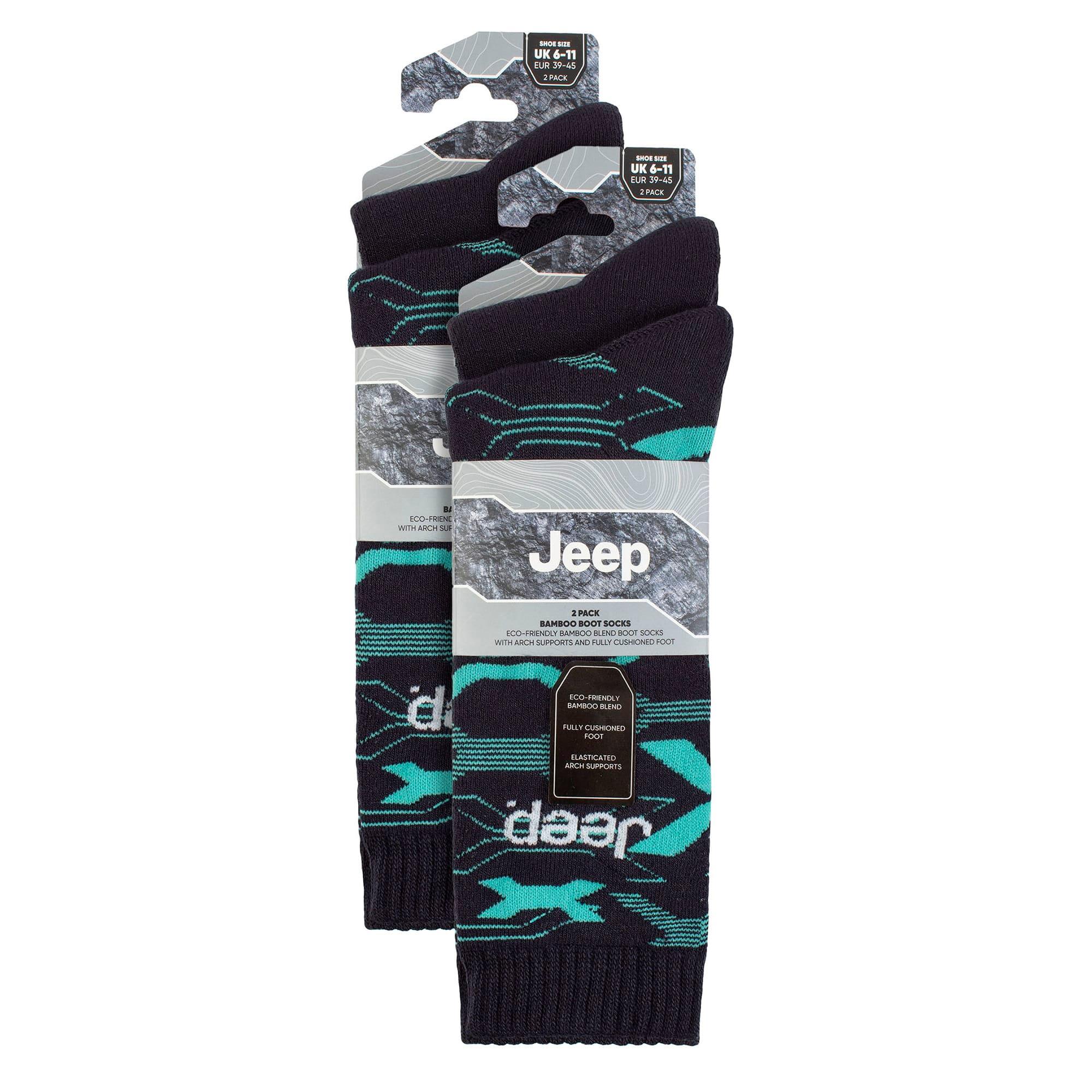 4 Pairs Mens Bamboo Boot Socks | Thick Heavy Duty Socks | Socks Ideal for Hiking 2/4