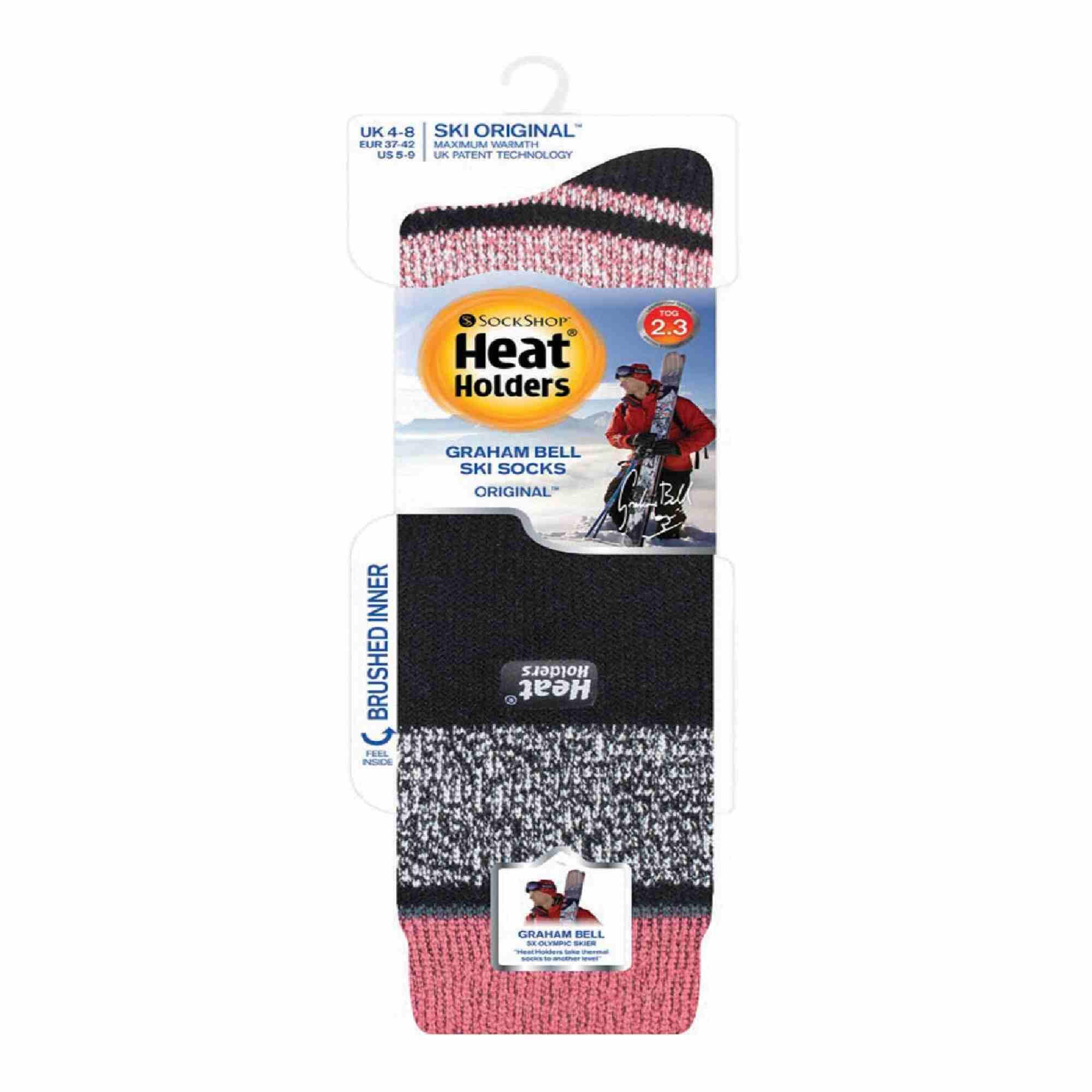 Heat Holders Skisocken Damen | Dicke Socken Bunt Gestreift Warm 2/7