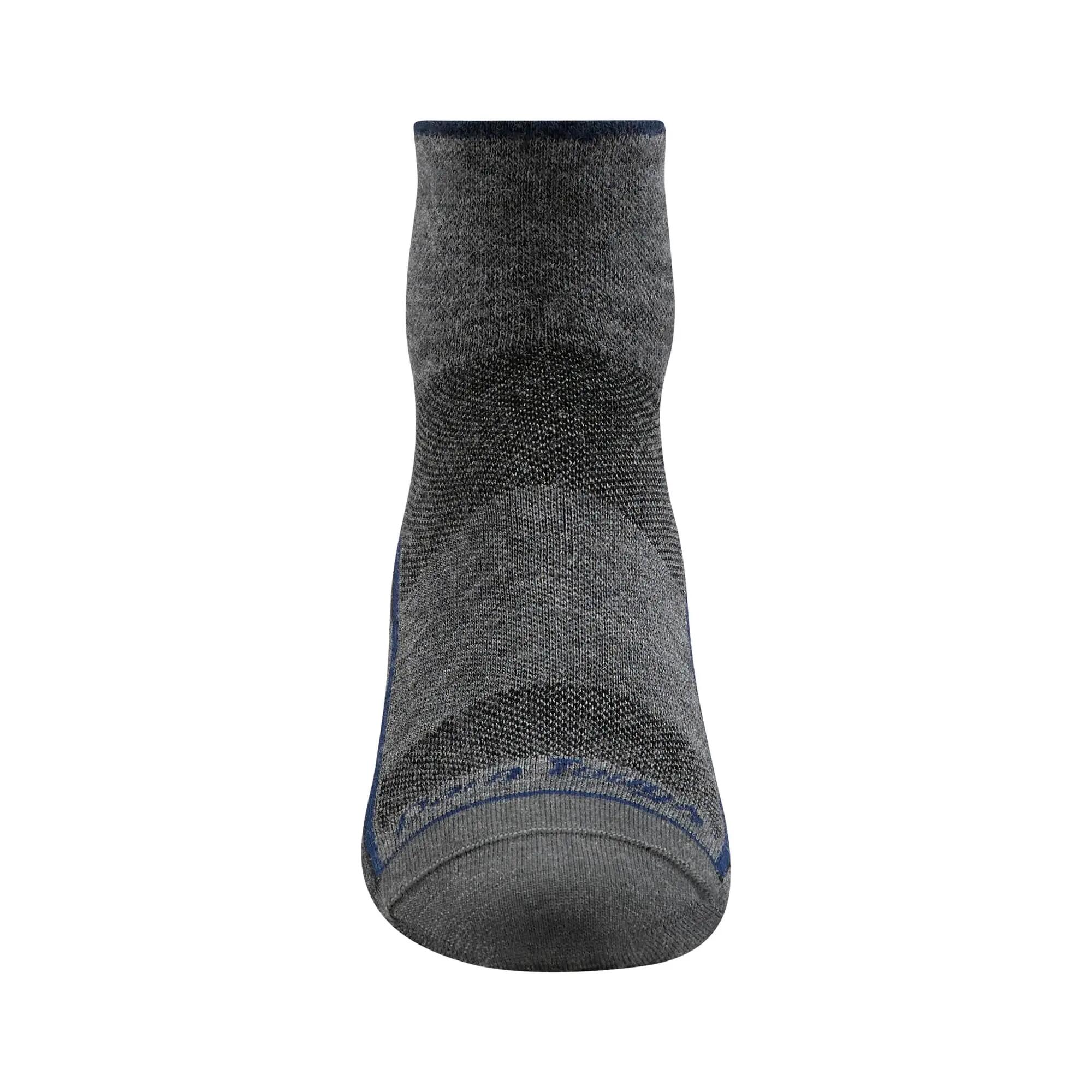 Mens Merino Wool Quarter Lightweight Running Seamless Socks 4/5