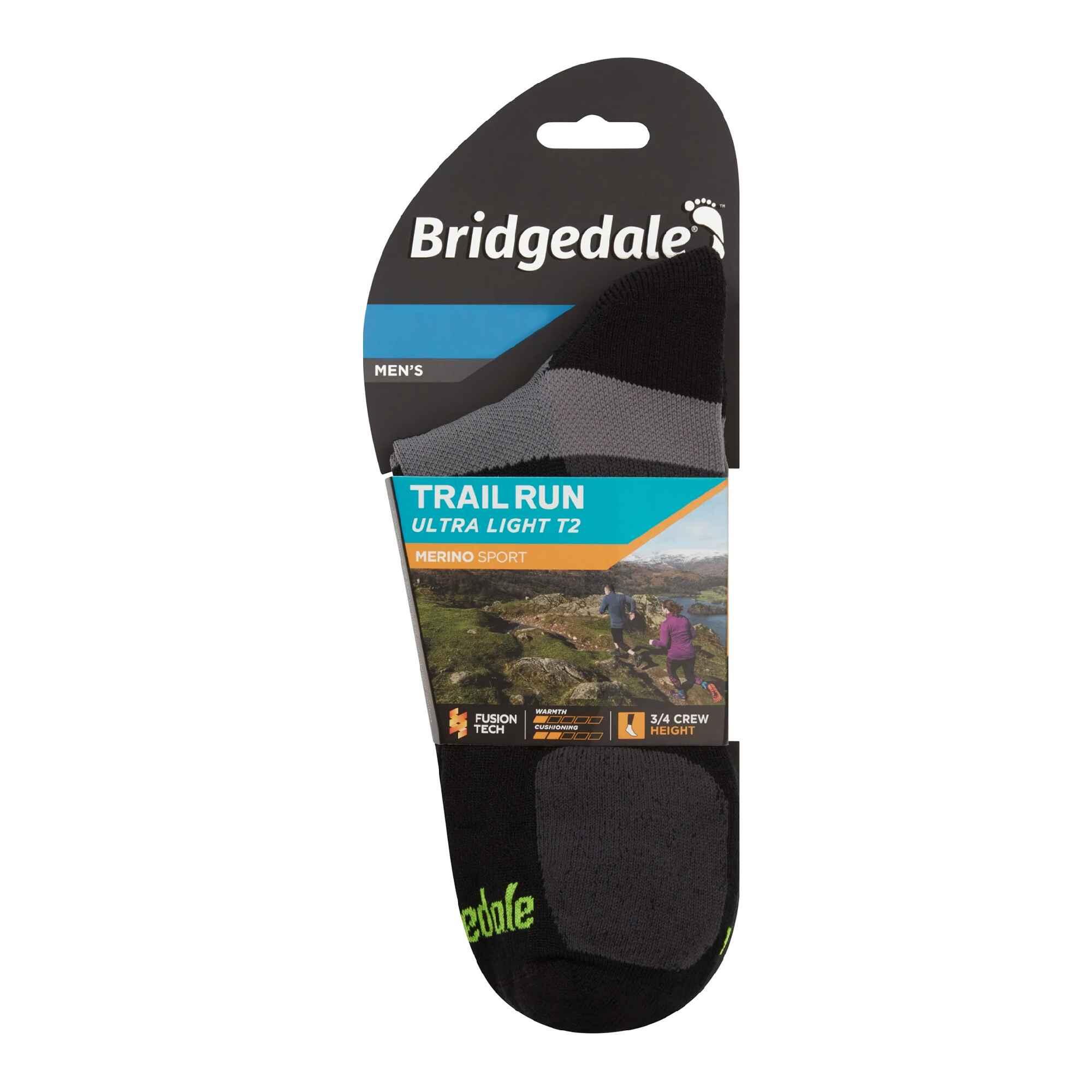 Bridgedale - Chaussettes de sport ultralégères en laine mérinos T2 pour hommes 2/6