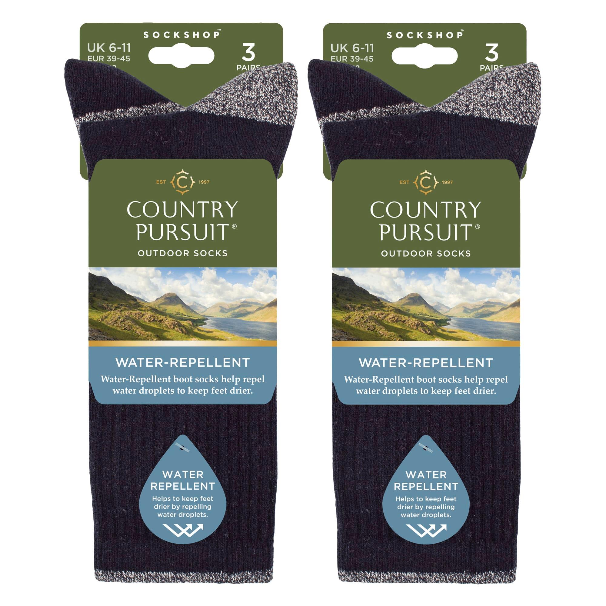 Country Pursuit - 6 Paia Calze Uomo Idrorepellenti per Escursionismo Outdoor 2/5