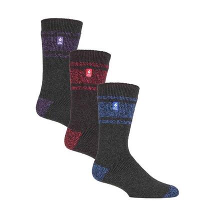 Heat Holders - Lot 3 Paires Chaussettes Thermiques Isolées Homme Hiver