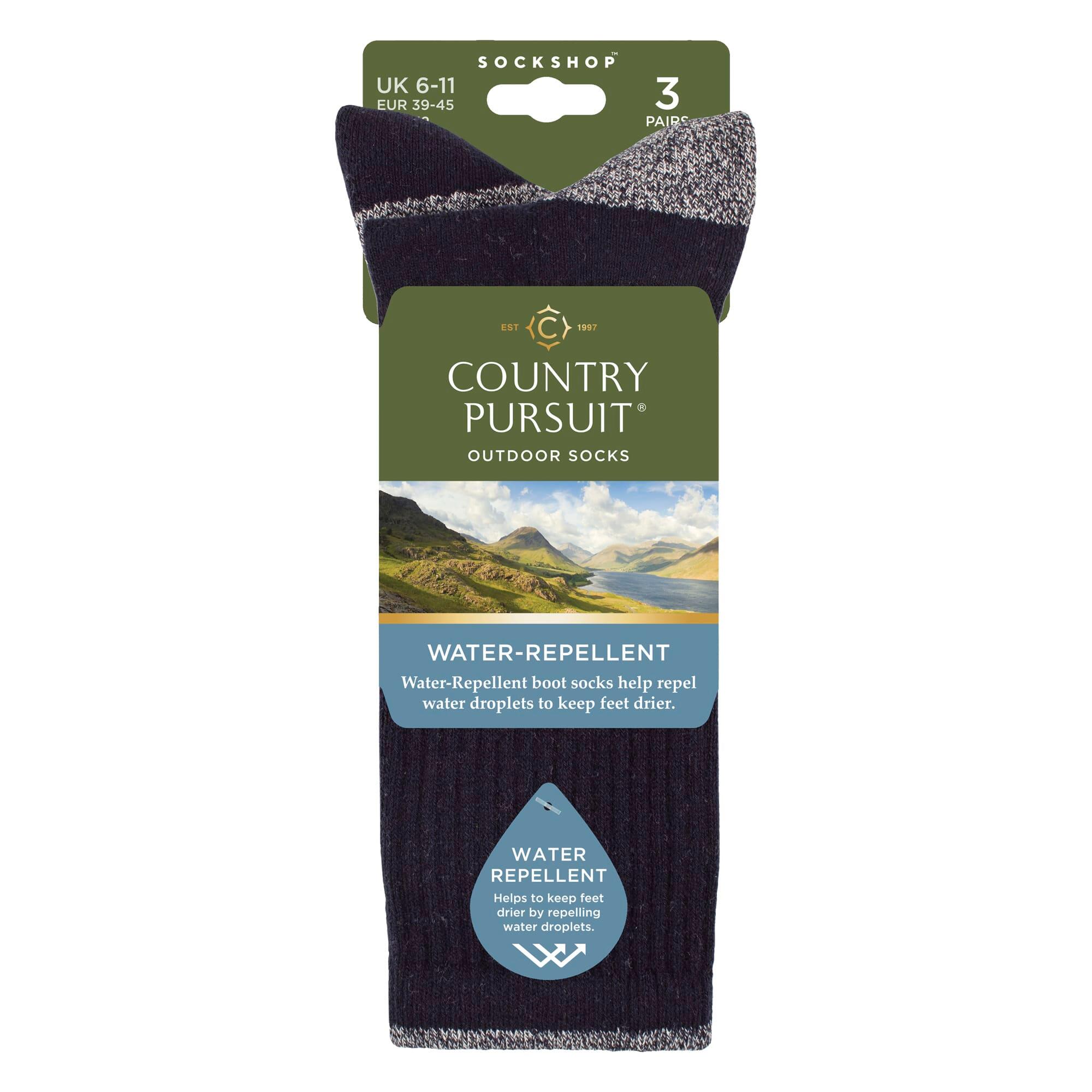 Country Pursuit - 3 Paia Calze Uomo Idrorepellenti per Escursionismo Outdoor 2/4