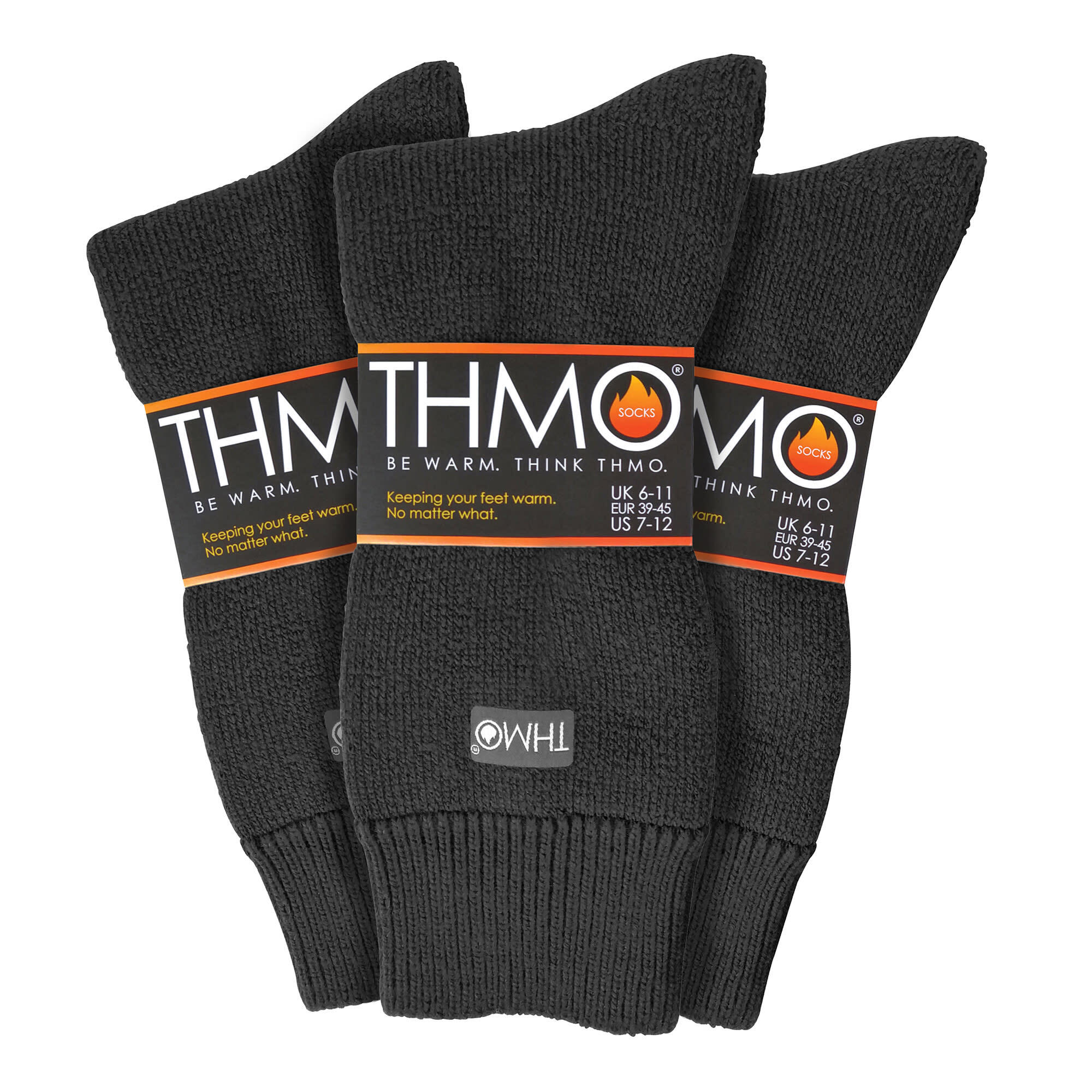 3 Pairs Mens Thick Winter Thermal Socks with Seamless Toe 2/7