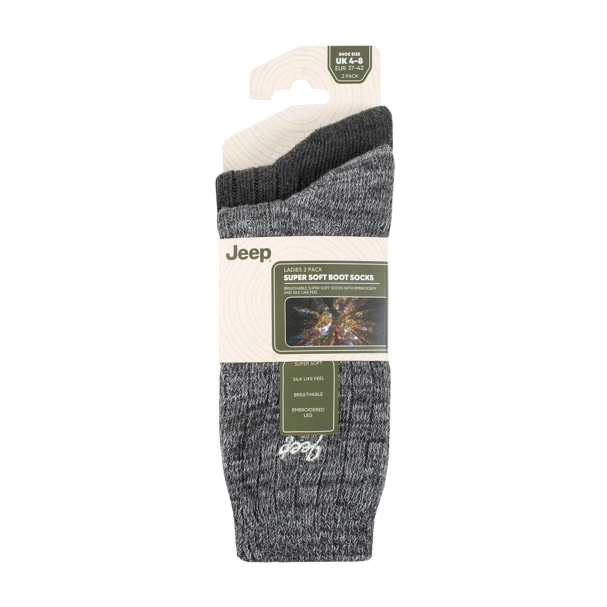 Jeep - Calzini Stivale Donna Soffice 2 Paia Performance Trekking 2/4