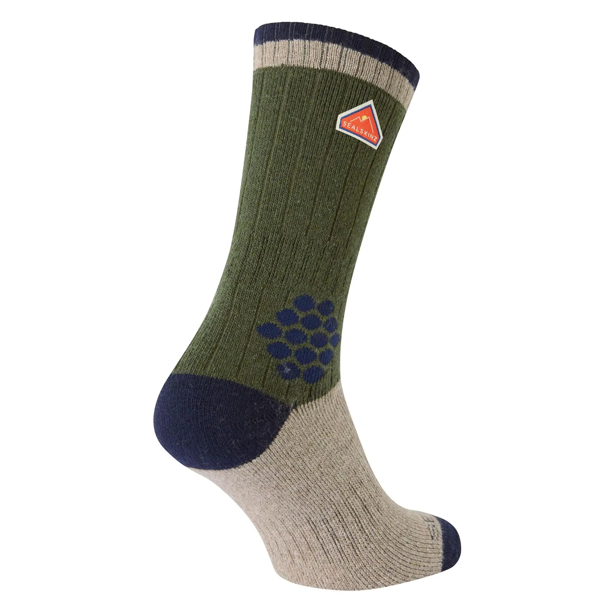 Recycled Wool Mid Colour Block Hiking Socks for Men and Women 2/5