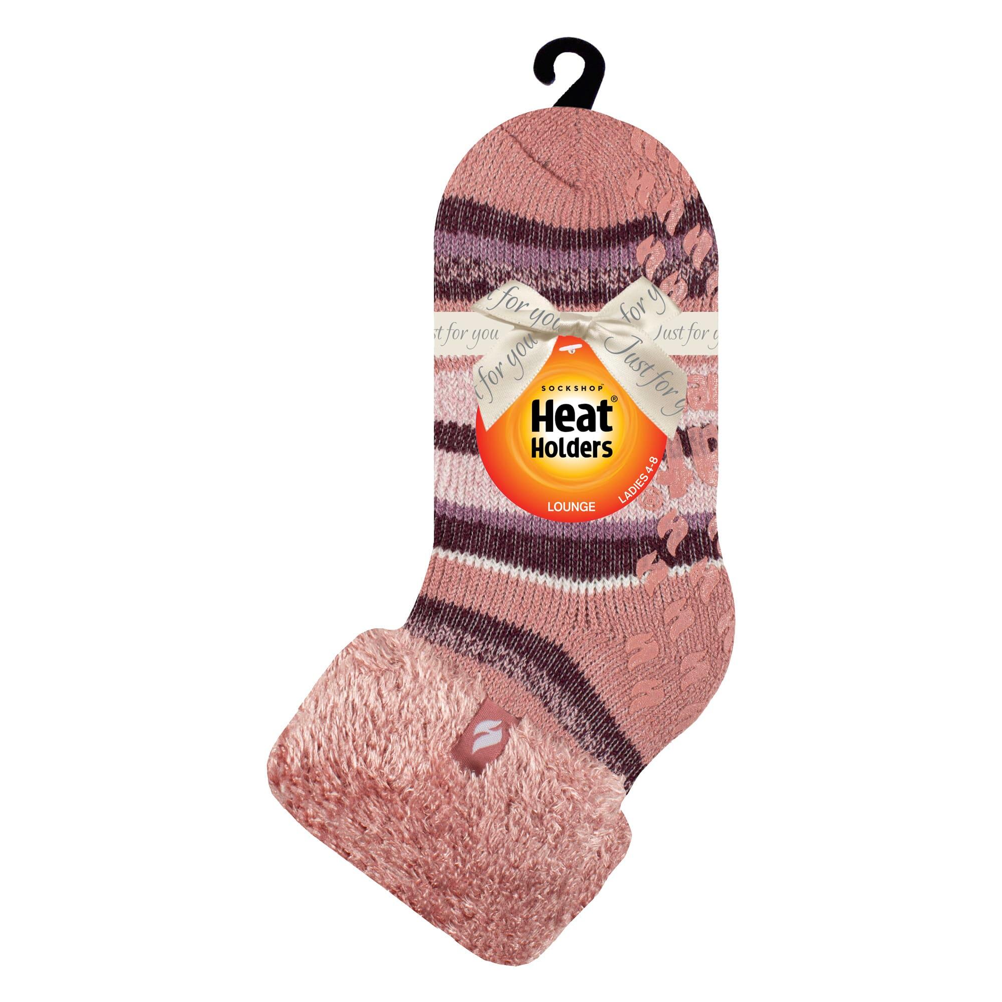 Heat Holders - Calzini letto a righe soffici e caldi per la notte. 2/6