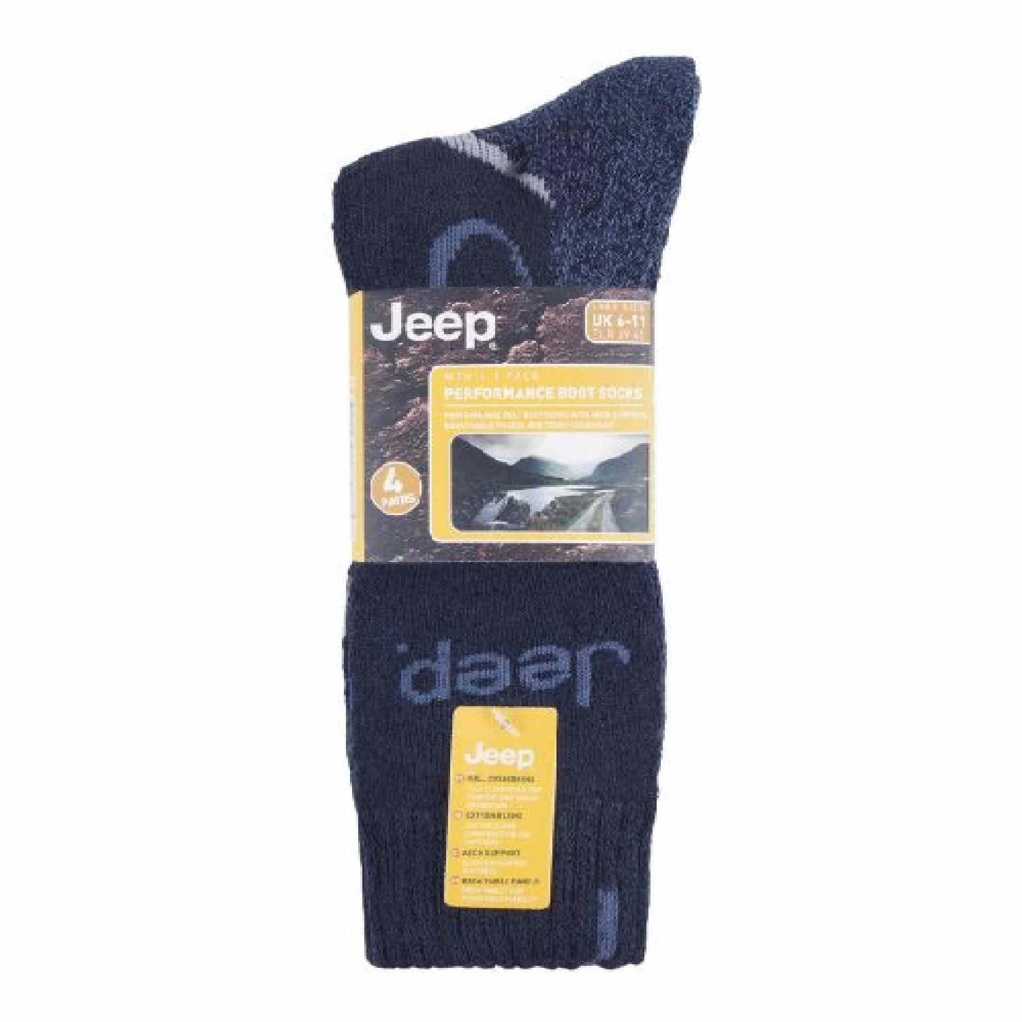 Jeep - Calzini trekking stivale 4 paia performance. 2/5