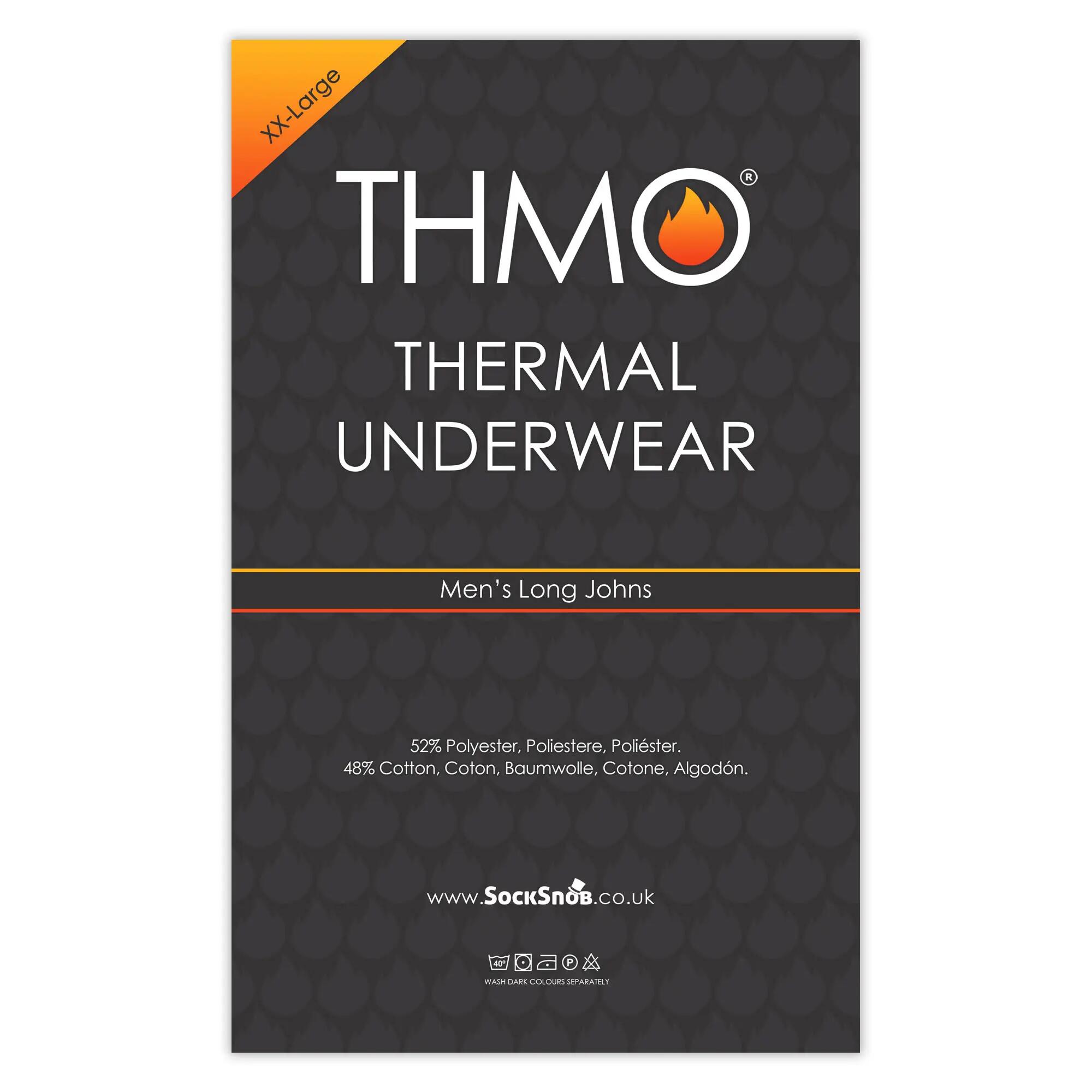 THMO - Mutande Lunghe Termiche Uomo Pantaloni Base Invernali 2/6
