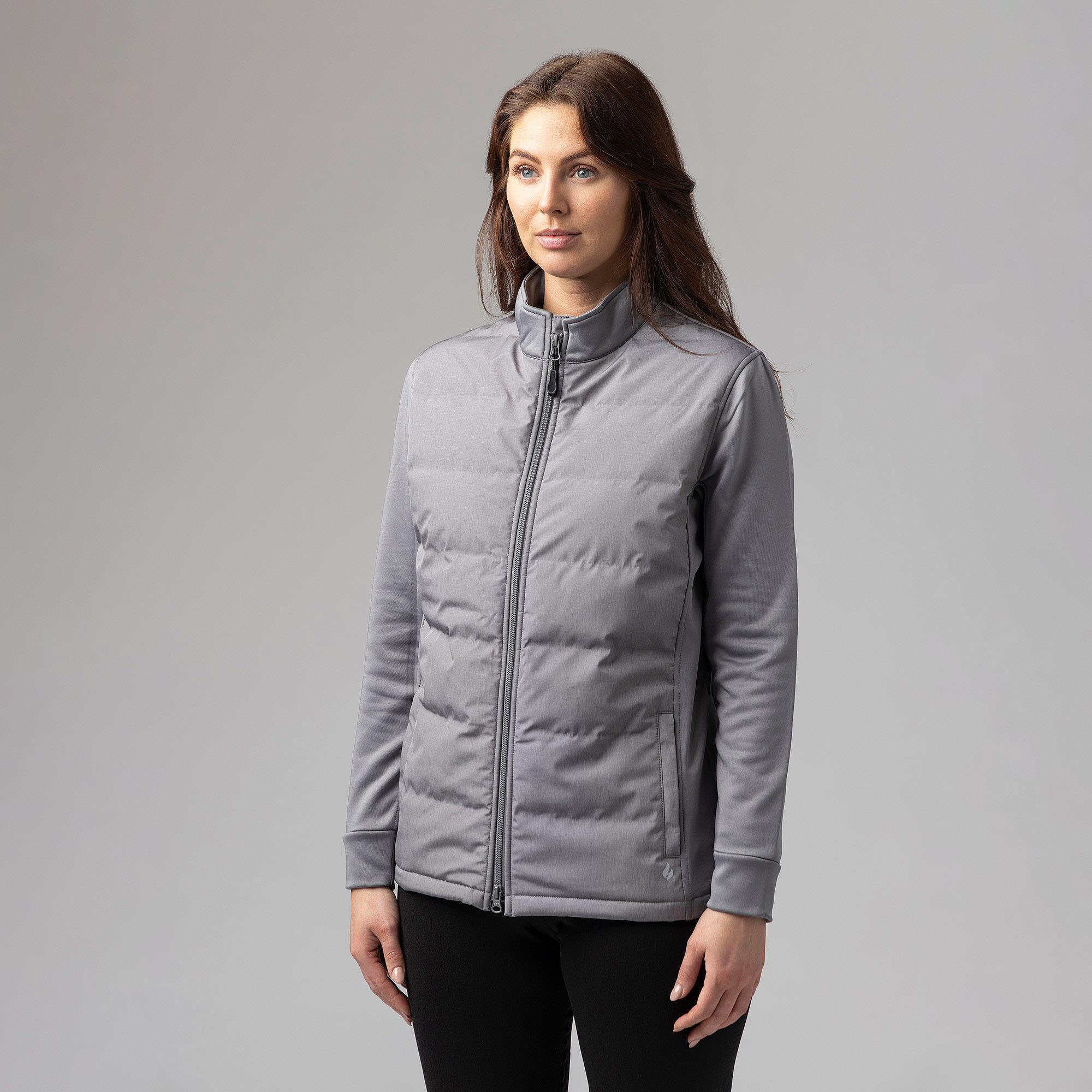Veste doublée en polaire pour femme avec fermeture éclair complète 3/5