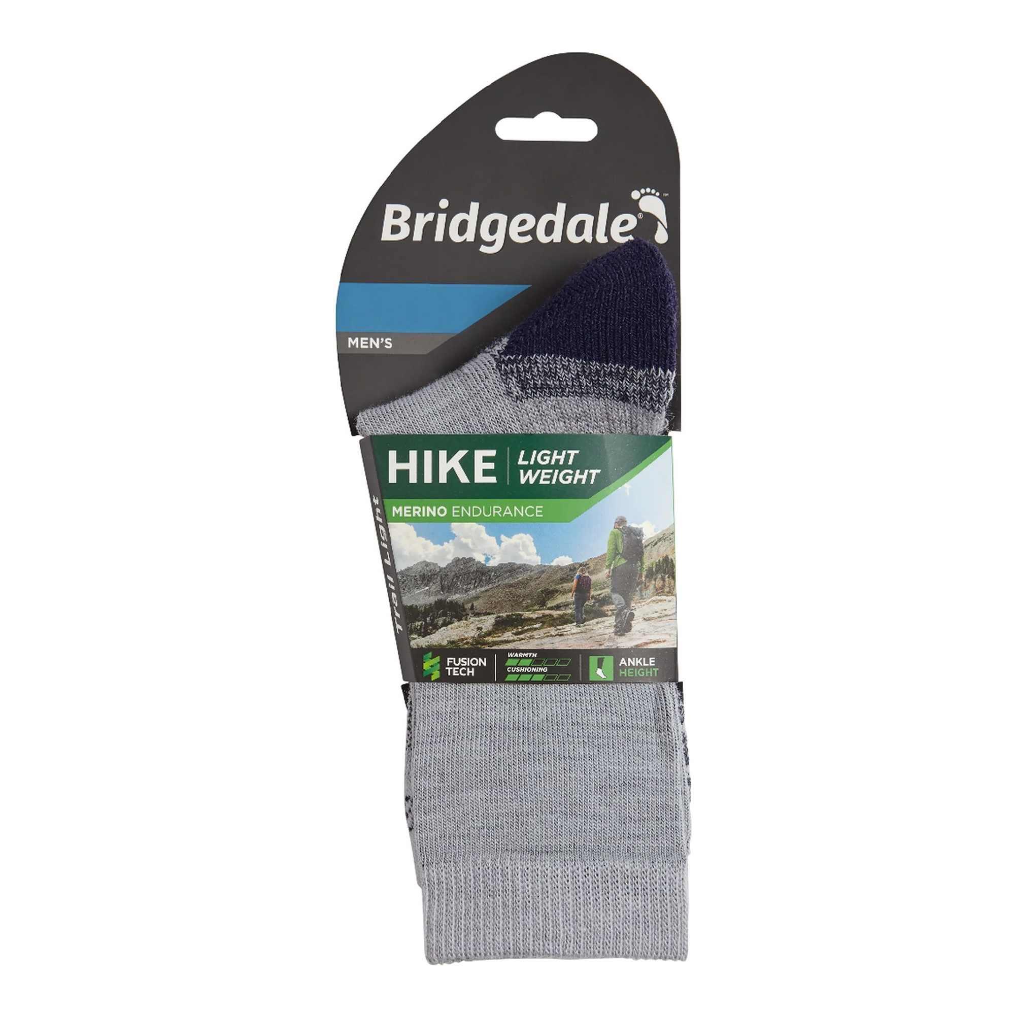 Mens Hiking Lightweight Merino Wool Performance 3/4 Crew Socks 2/5