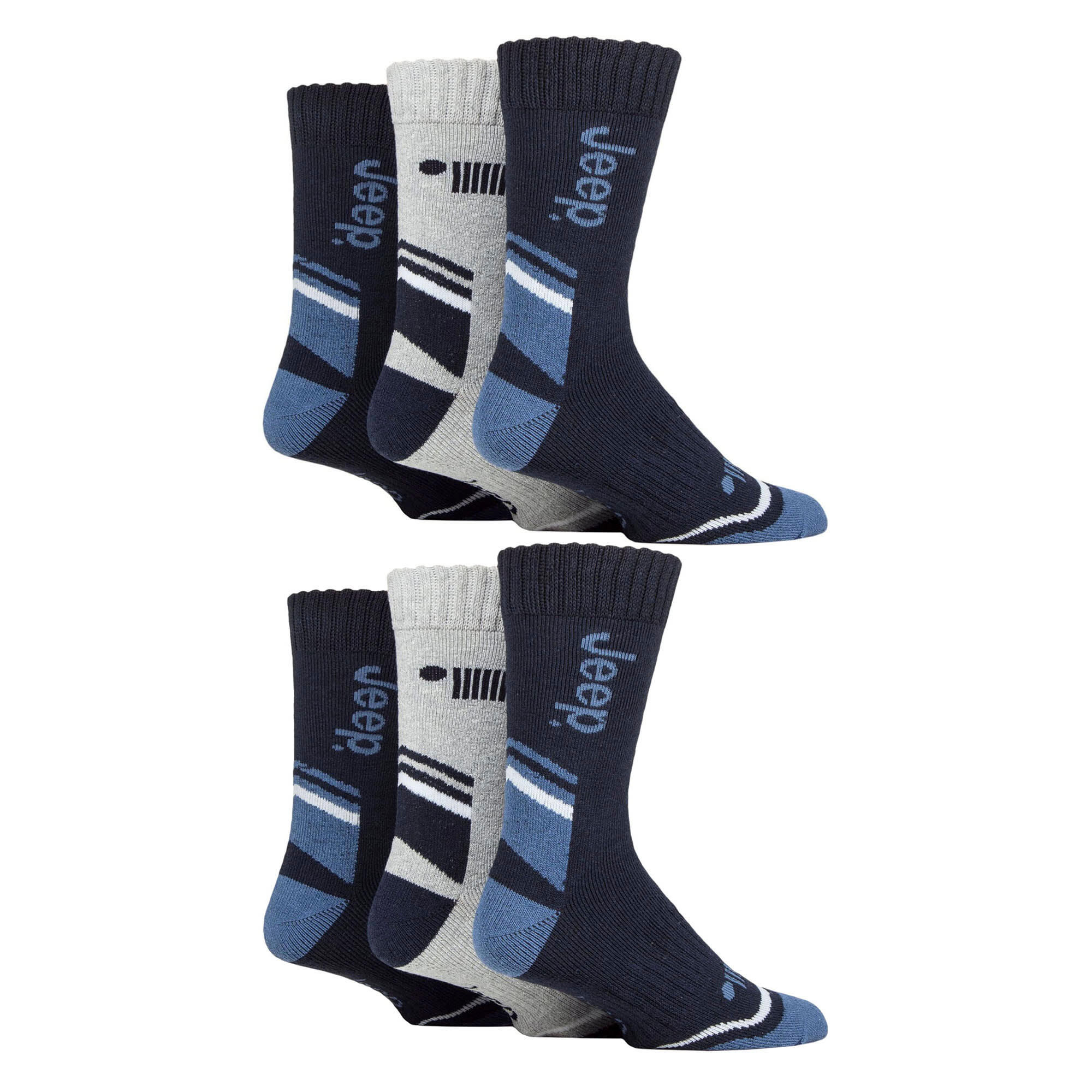 6er-Pack Herren-Wanderstiefel-Outdoor-Socken zum Wandern 3/4