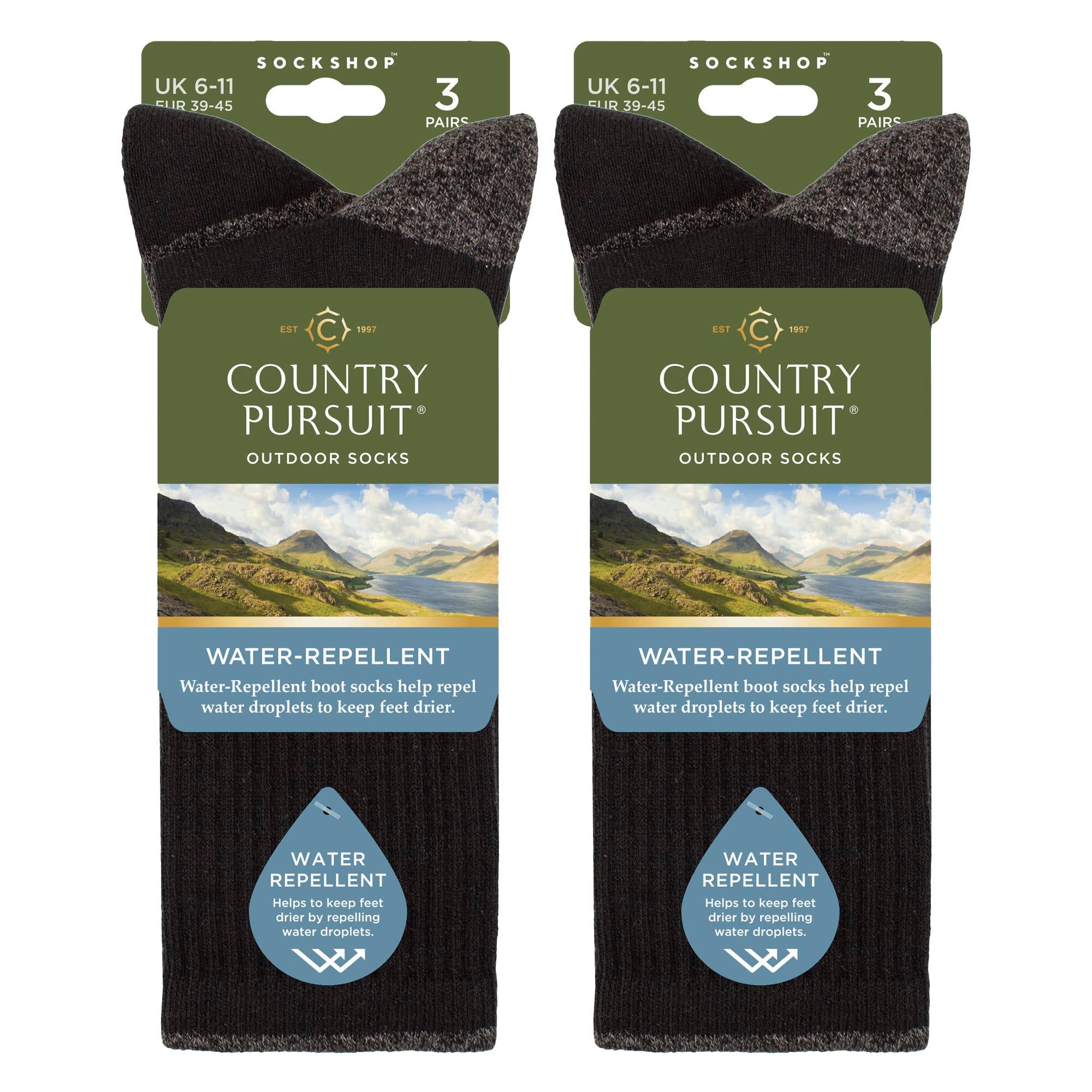 Country Pursuit - 6 Paia Calze Uomo Idrorepellenti per Escursionismo Outdoor 2/5
