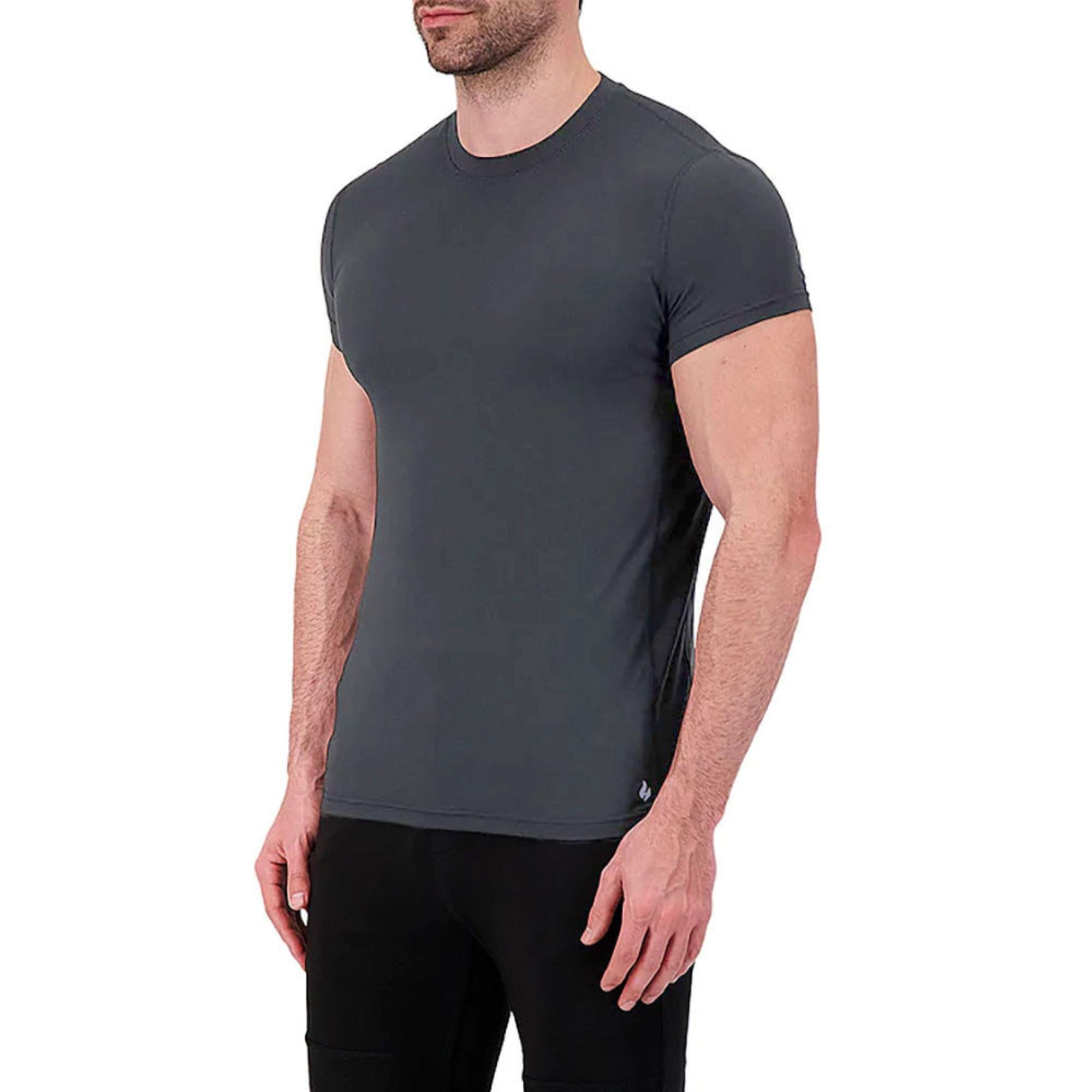 Herren T Shirt Kurzarm | Funktions Unterhemd Innenfleece | Heat Holders 5/6