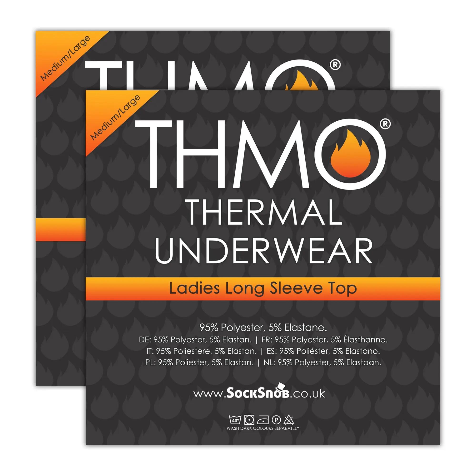 THMO - Maglie termiche donna - Confezione da 2 maniche lunghe per l'inverno 2/5