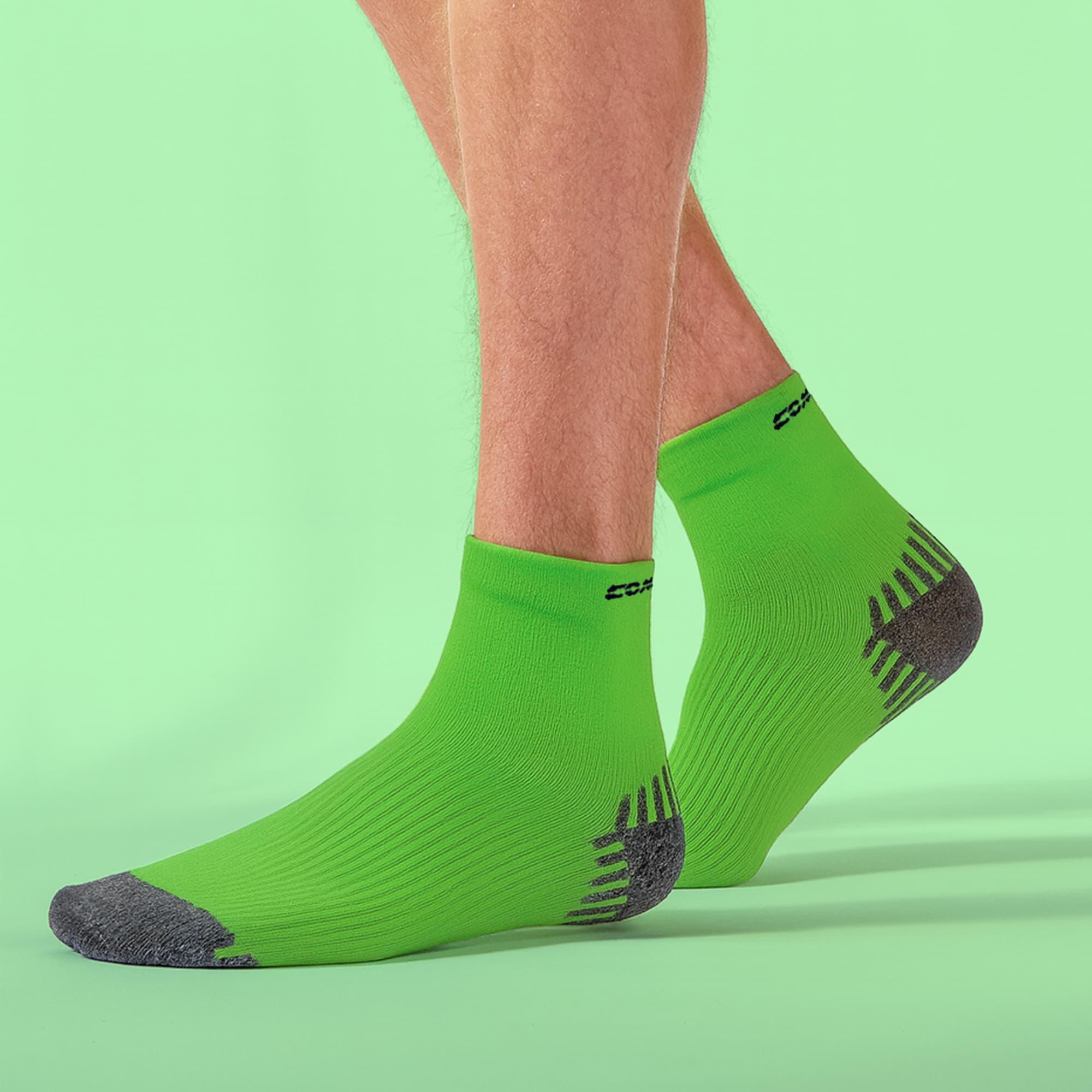 COMODO - Unisex Chaussettes de Contention pour Running Compression pour Sport 3/4