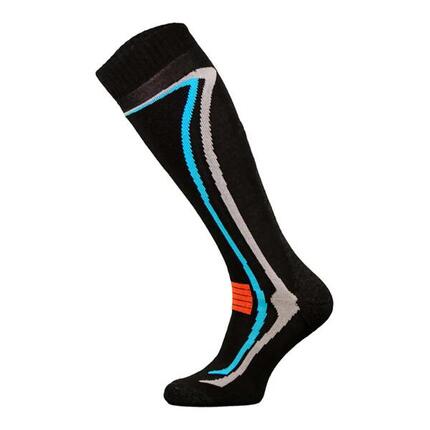 COMODO - Unisex Chaussettes Ski avec Laine Merinos Hautes Longues Genou