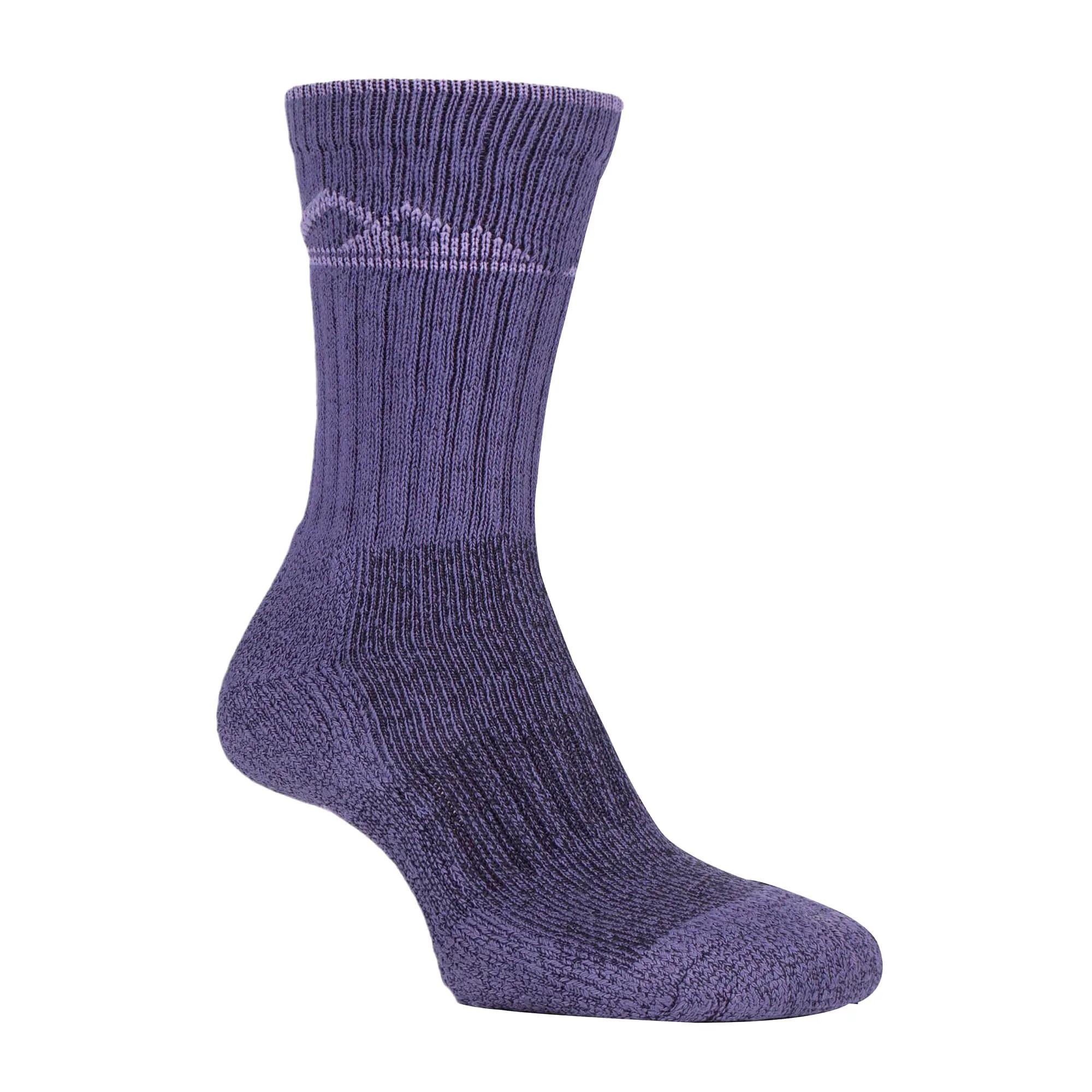 3 Pack Ladies Cushion Sole Outdoor Cotton Rich Hiking Boot Socks 3/5
