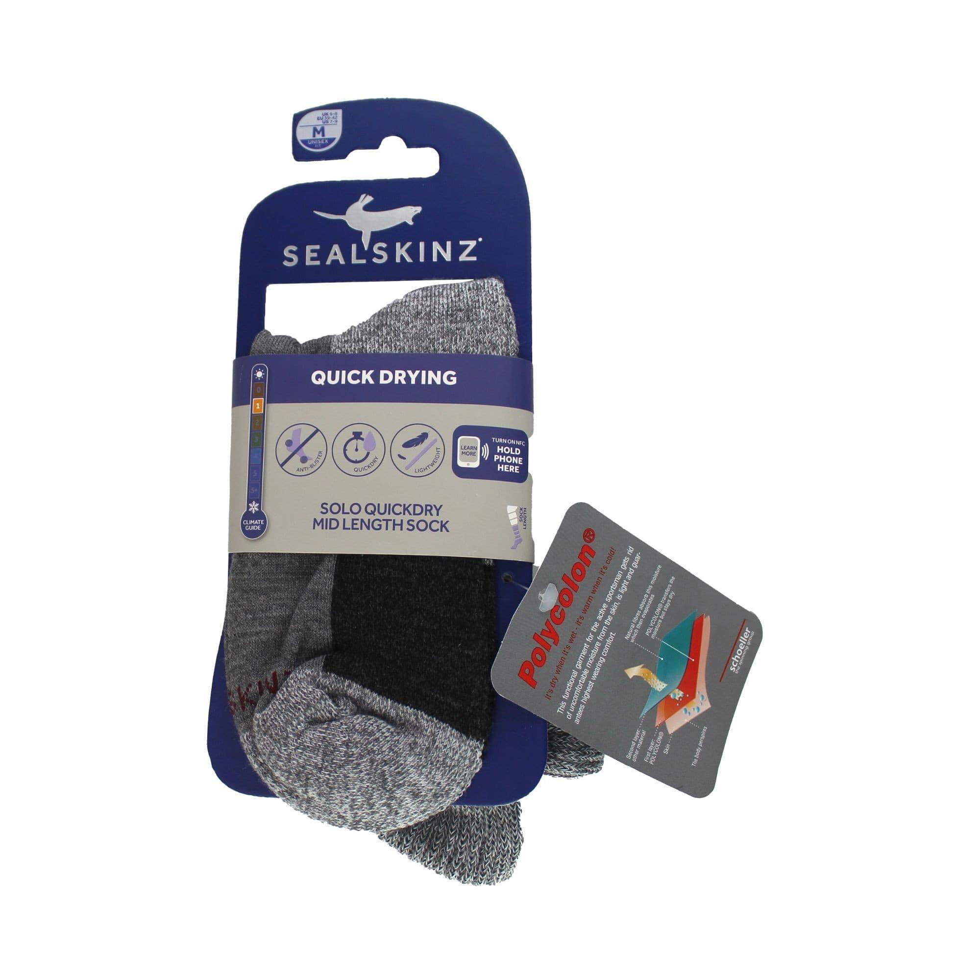 Schnell Trocknende Mittelsocken Für Herren - 1 Packung Solo Söckchen 2/4