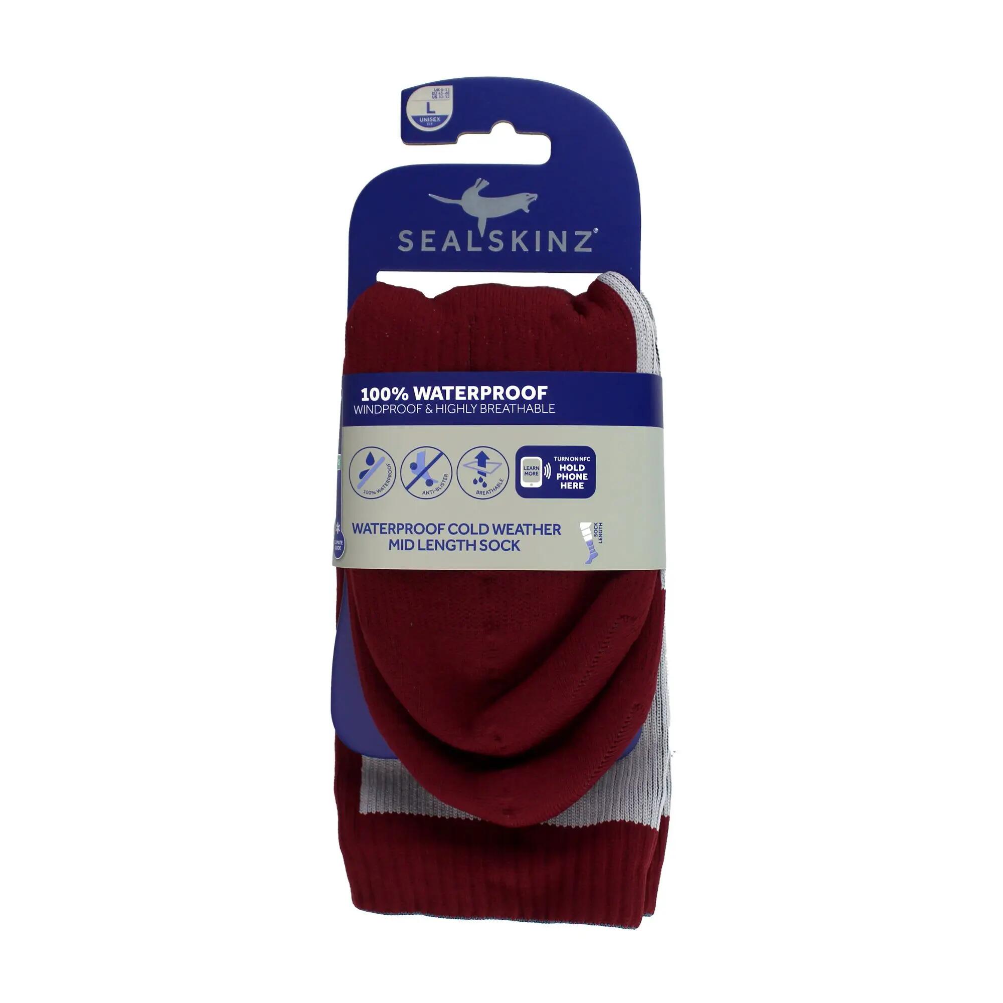 1 Packung Isolierte Wasserdichte Herren Mittelsocken Für Kaltes Wetter 2/4